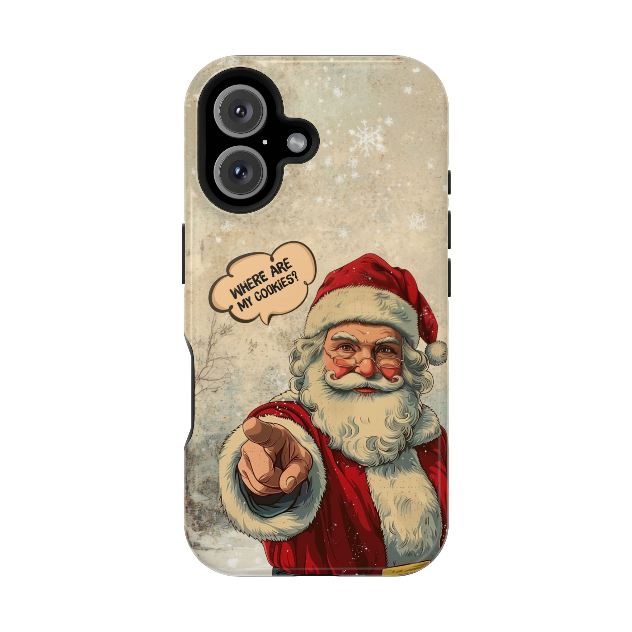 Funny Santa iPhone Case | “Where Are My Cookies?” Christmas Phone Case for iPhone