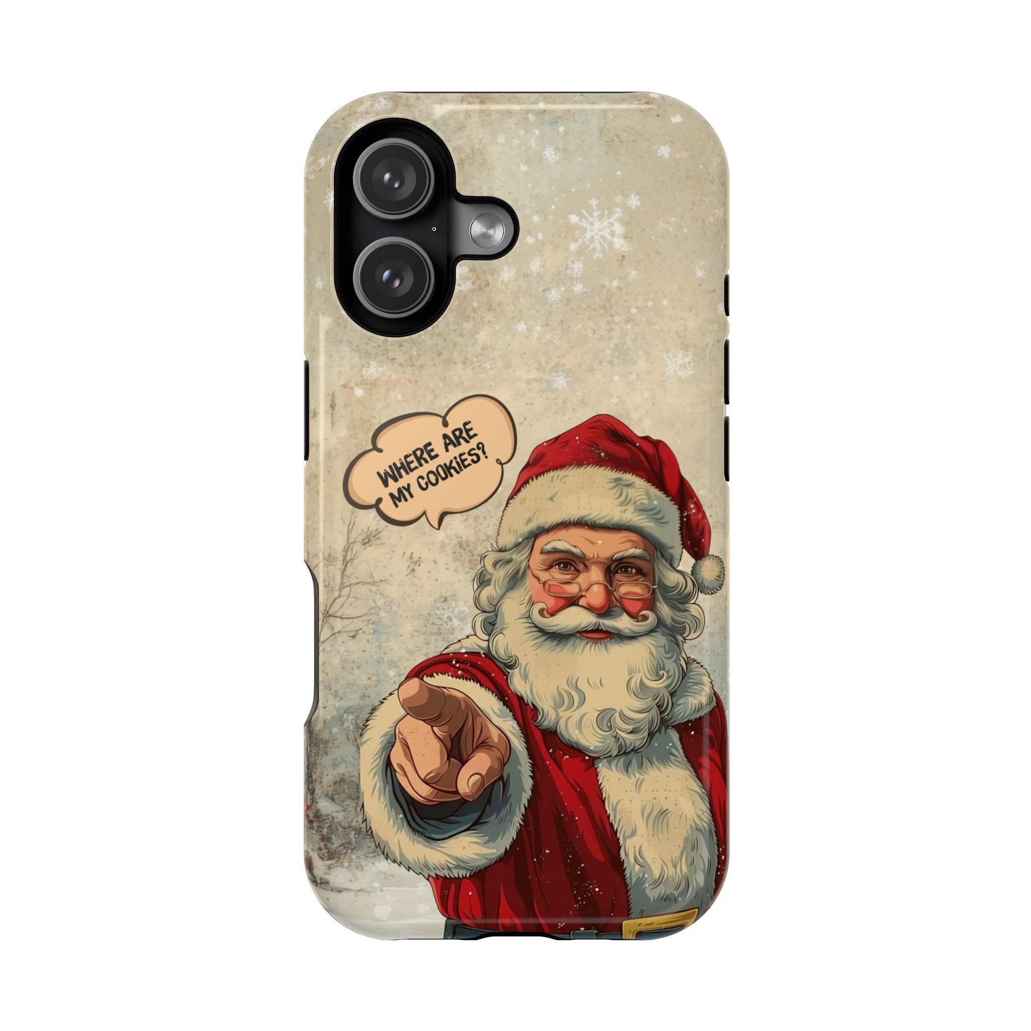 Funny Santa iPhone Case | “Where Are My Cookies?” Christmas Phone Case for iPhone