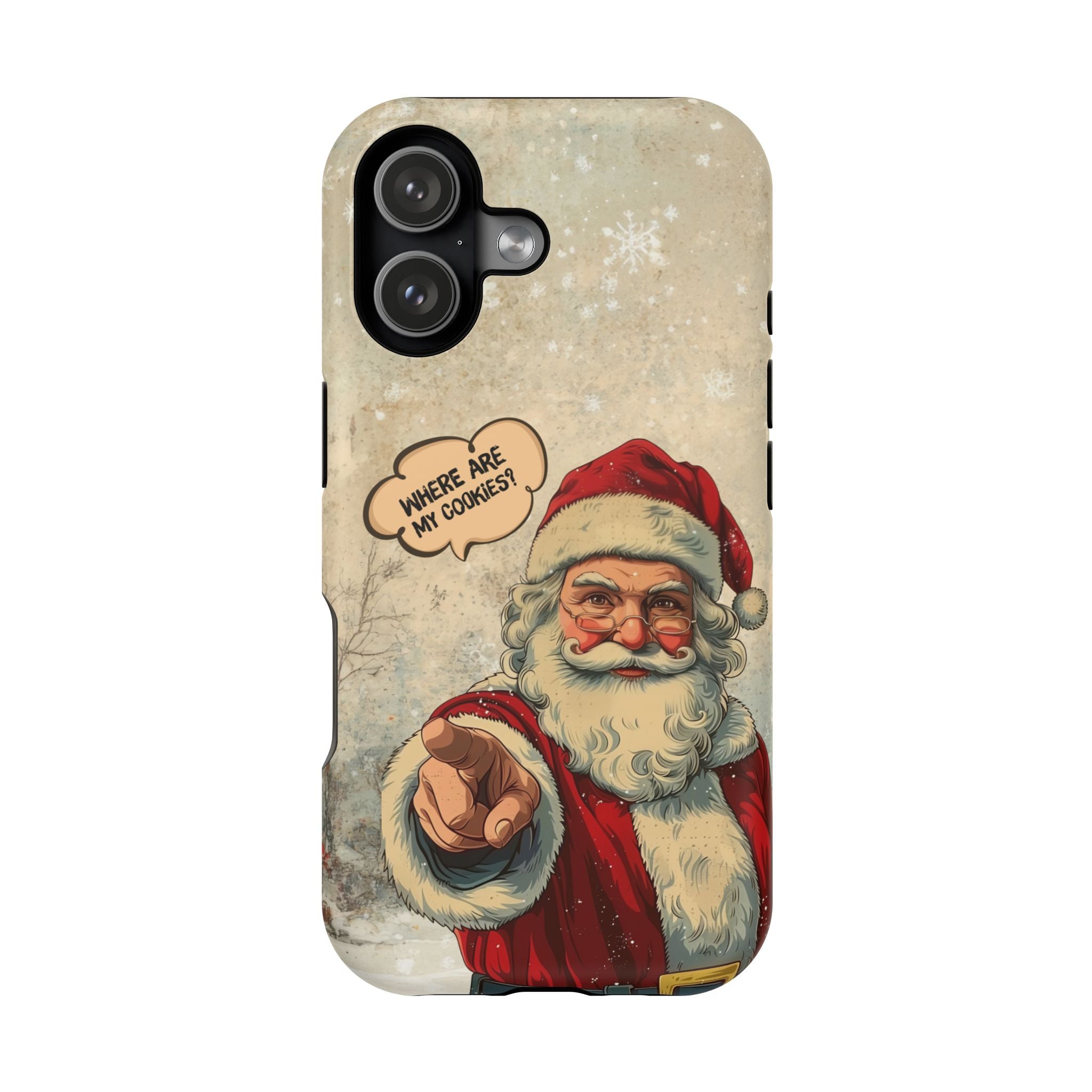 Funny Santa iPhone Case | “Where Are My Cookies?” Christmas Phone Case for iPhone