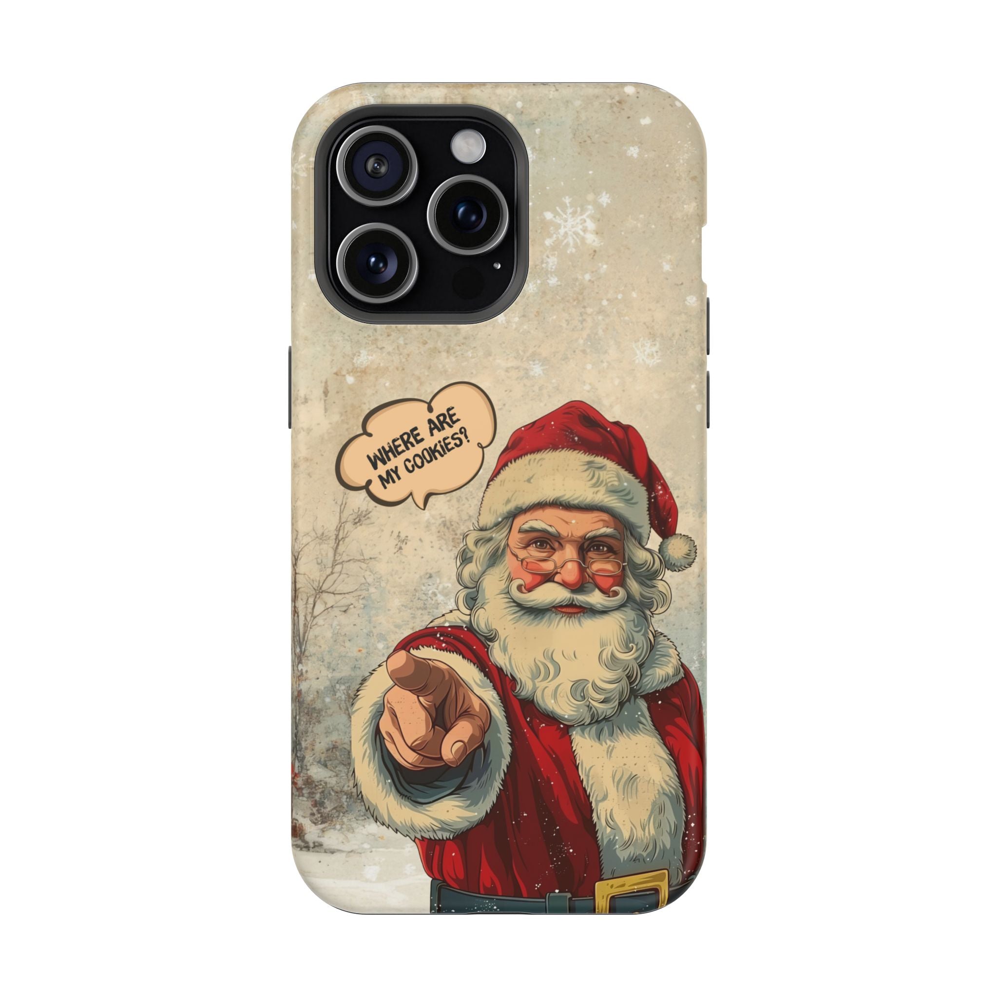 Funny Santa iPhone Case | “Where Are My Cookies?” Christmas Phone Case for iPhone