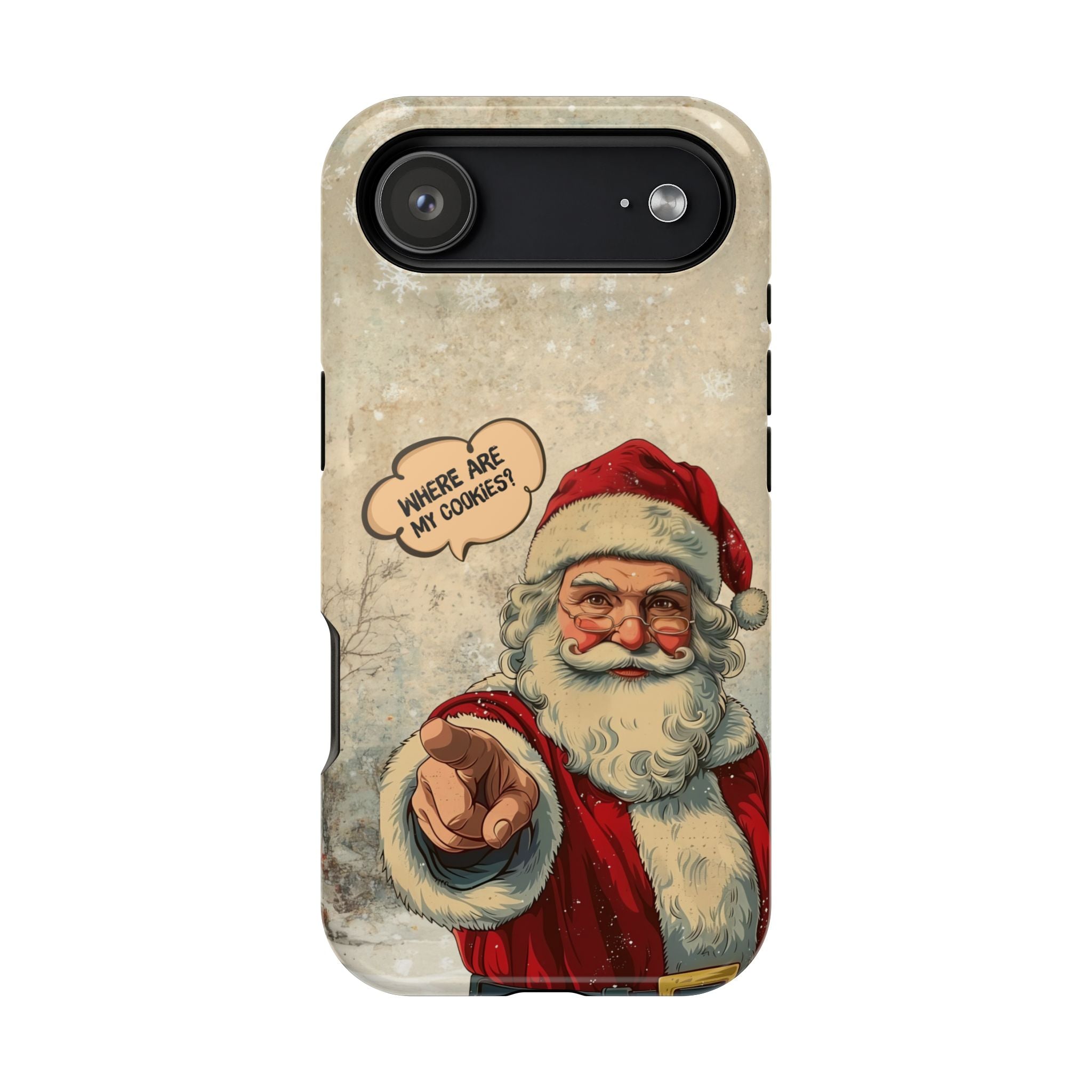 Funny Santa iPhone Case | “Where Are My Cookies?” Christmas Phone Case for iPhone