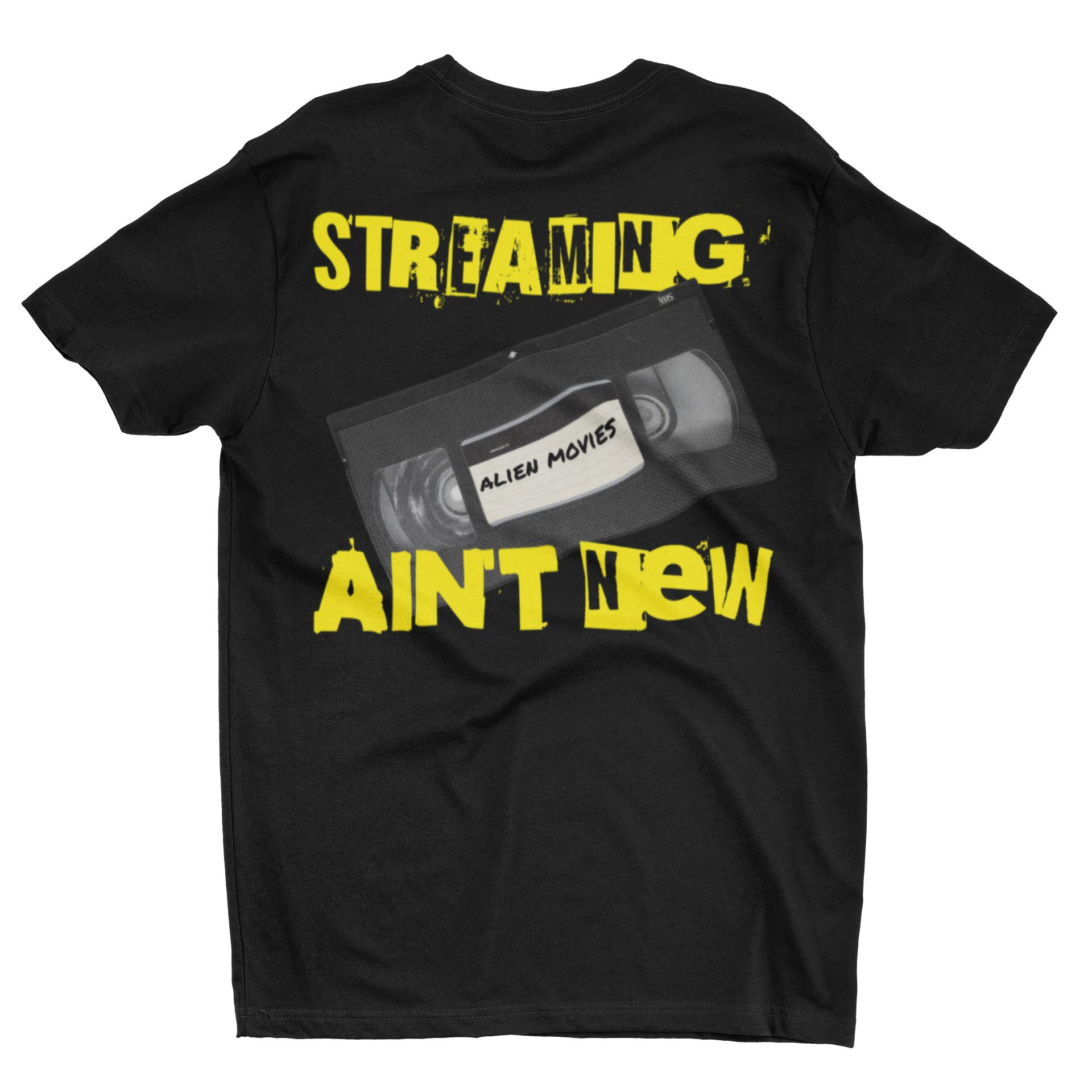 Alien Movies VHS Retro Tee “Streaming Ain’t New” Vintage Cassette T-Shirt