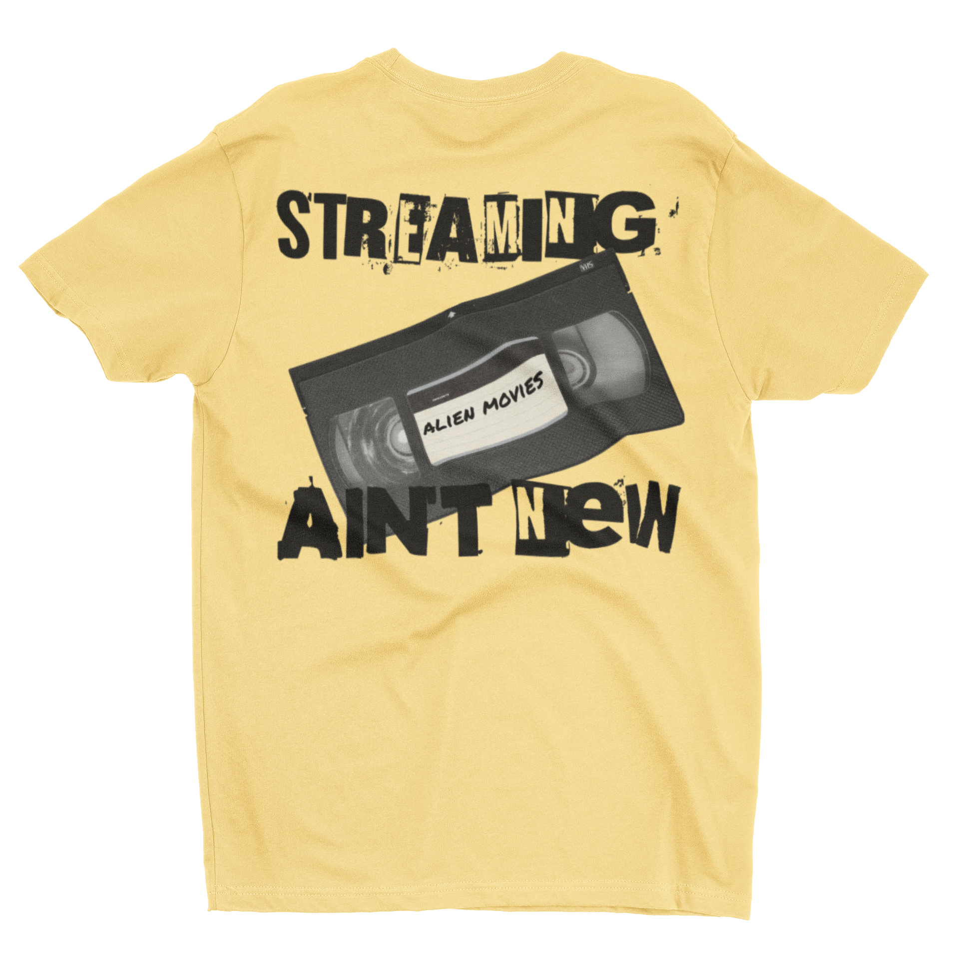 Alien Movies VHS Retro Tee “Streaming Ain’t New” Vintage Cassette T-Shirt