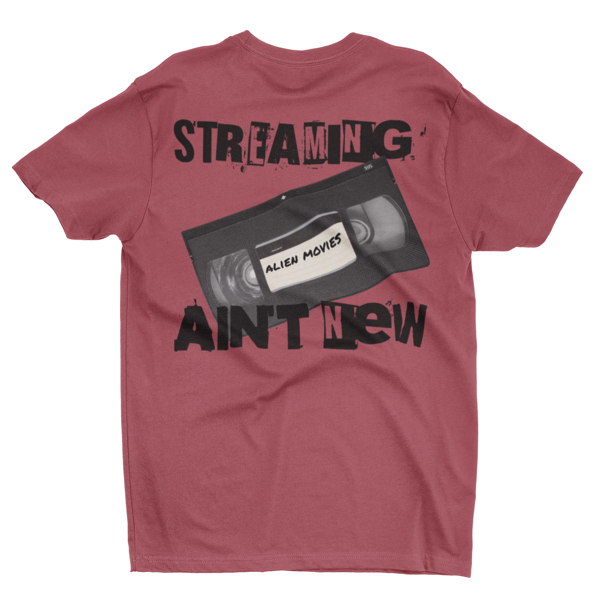 Alien Movies VHS Retro Tee “Streaming Ain’t New” Vintage Cassette T-Shirt