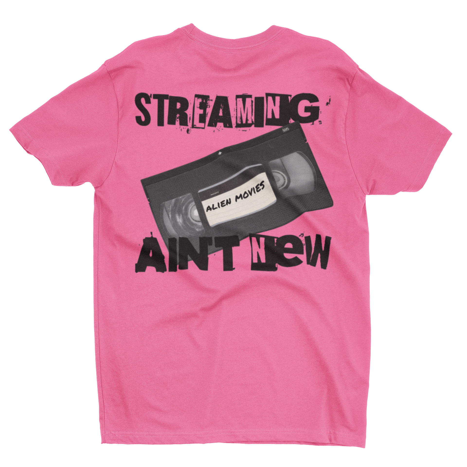 Alien Movies VHS Retro Tee “Streaming Ain’t New” Vintage Cassette T-Shirt