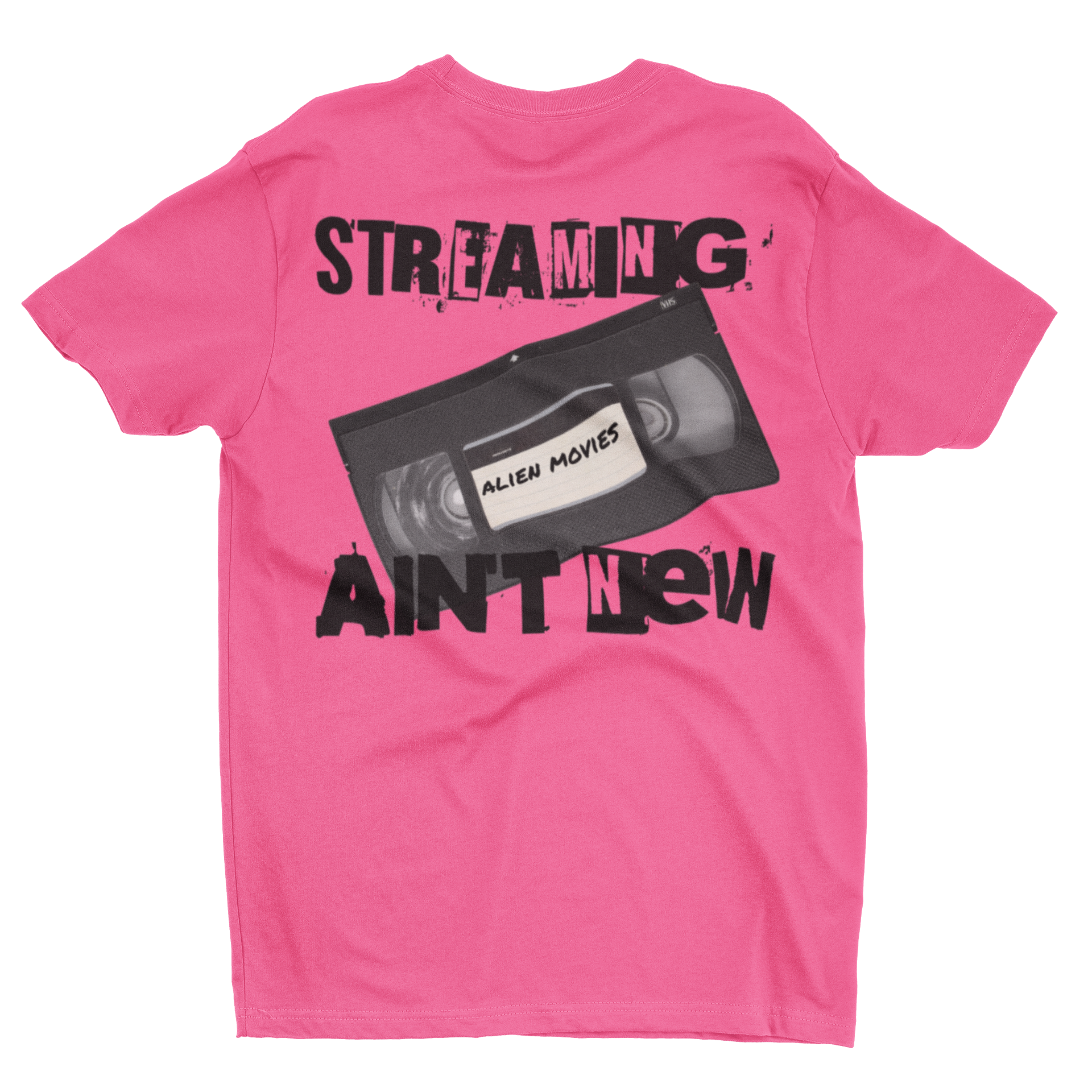 Alien Movies VHS Retro Tee “Streaming Ain’t New” Vintage Cassette T-Shirt