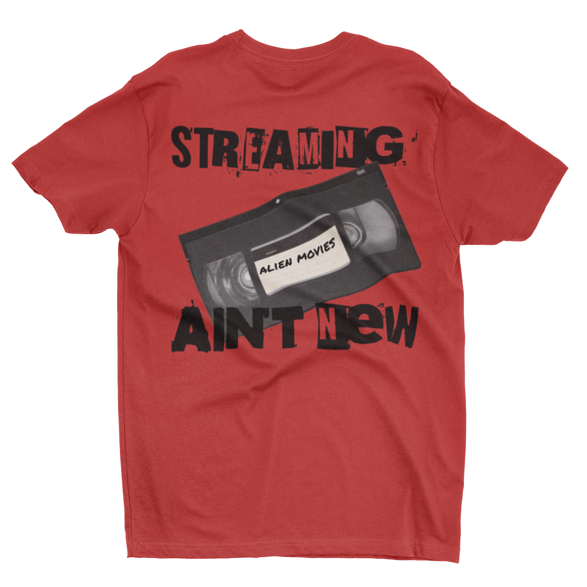 Alien Movies VHS Retro Tee “Streaming Ain’t New” Vintage Cassette T-Shirt