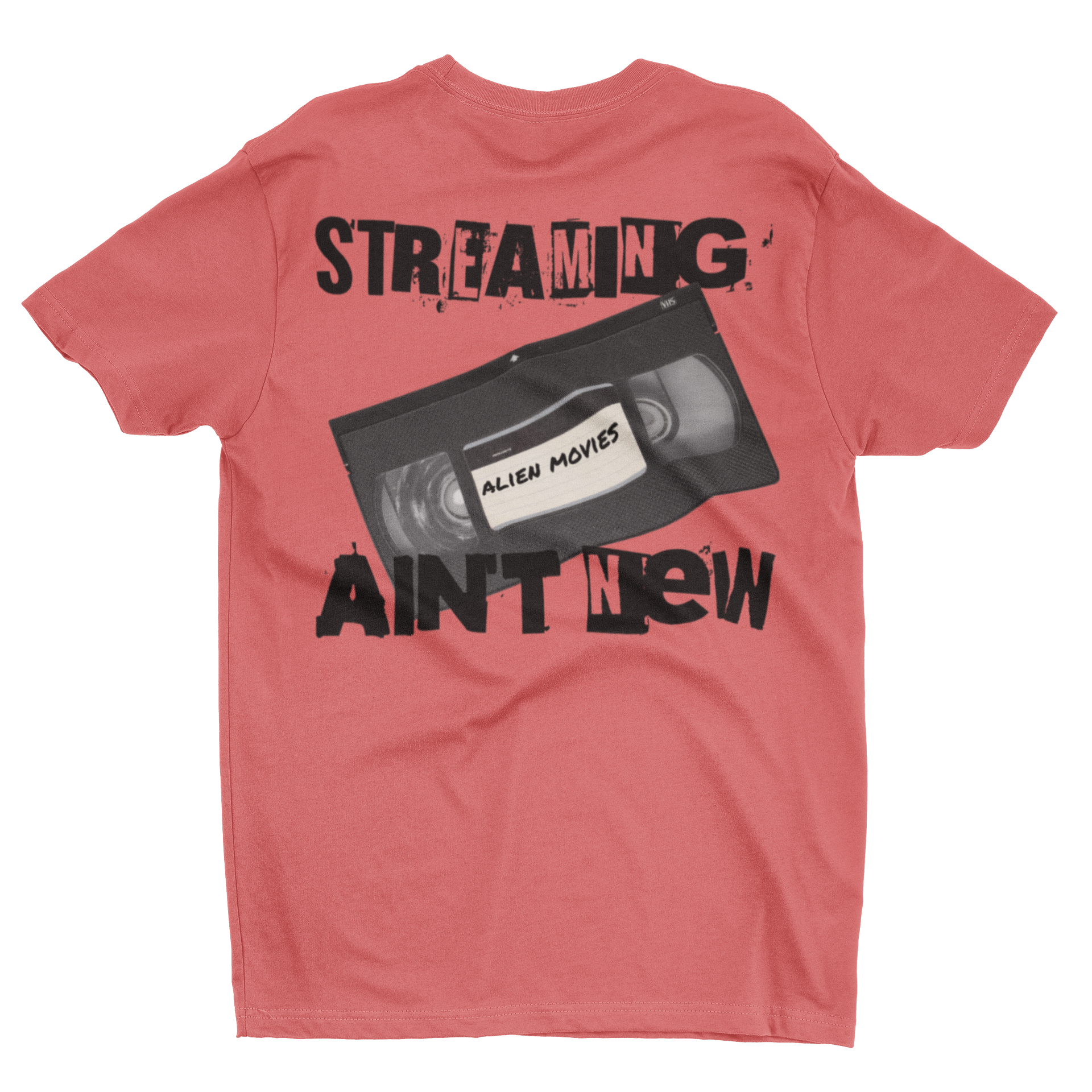 Alien Movies VHS Retro Tee “Streaming Ain’t New” Vintage Cassette T-Shirt