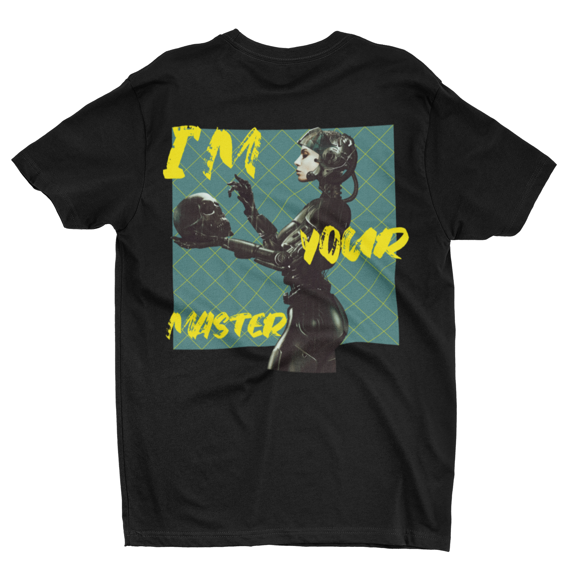 Retro Femme Fatale 'I’m Your Master' Cyberpunk Robot Graphic Tee