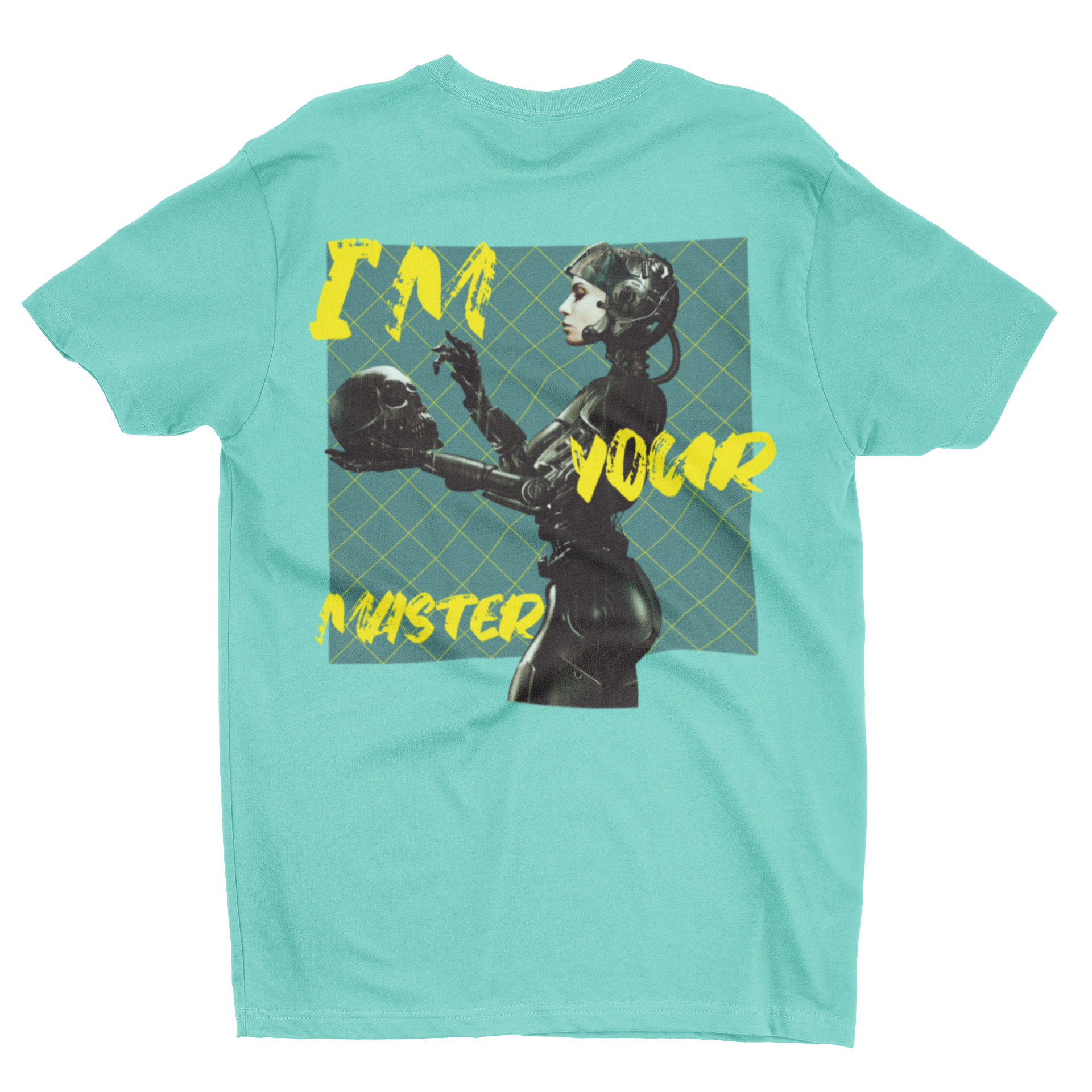 Retro Femme Fatale 'I’m Your Master' Cyberpunk Robot Graphic Tee