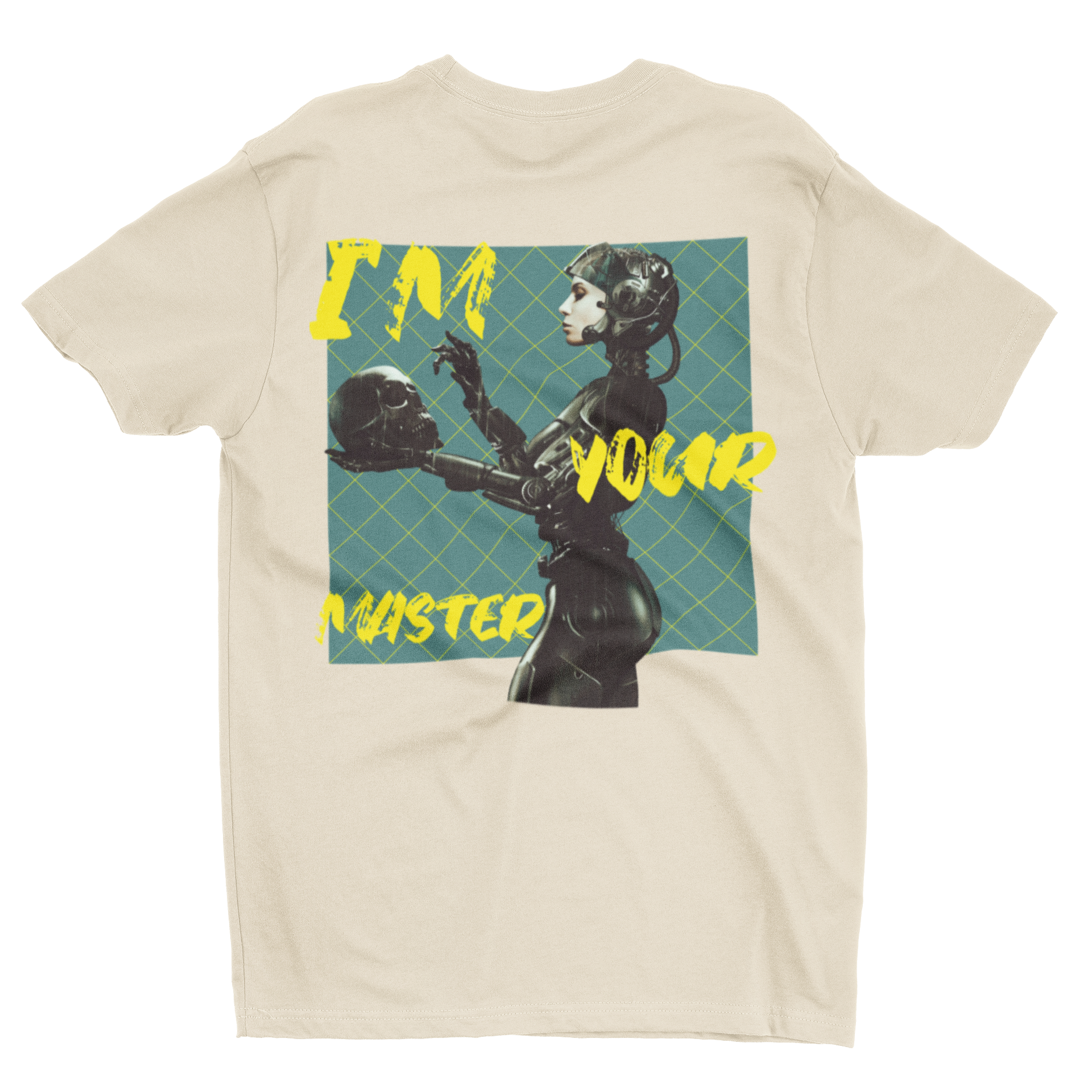 Retro Femme Fatale 'I’m Your Master' Cyberpunk Robot Graphic Tee