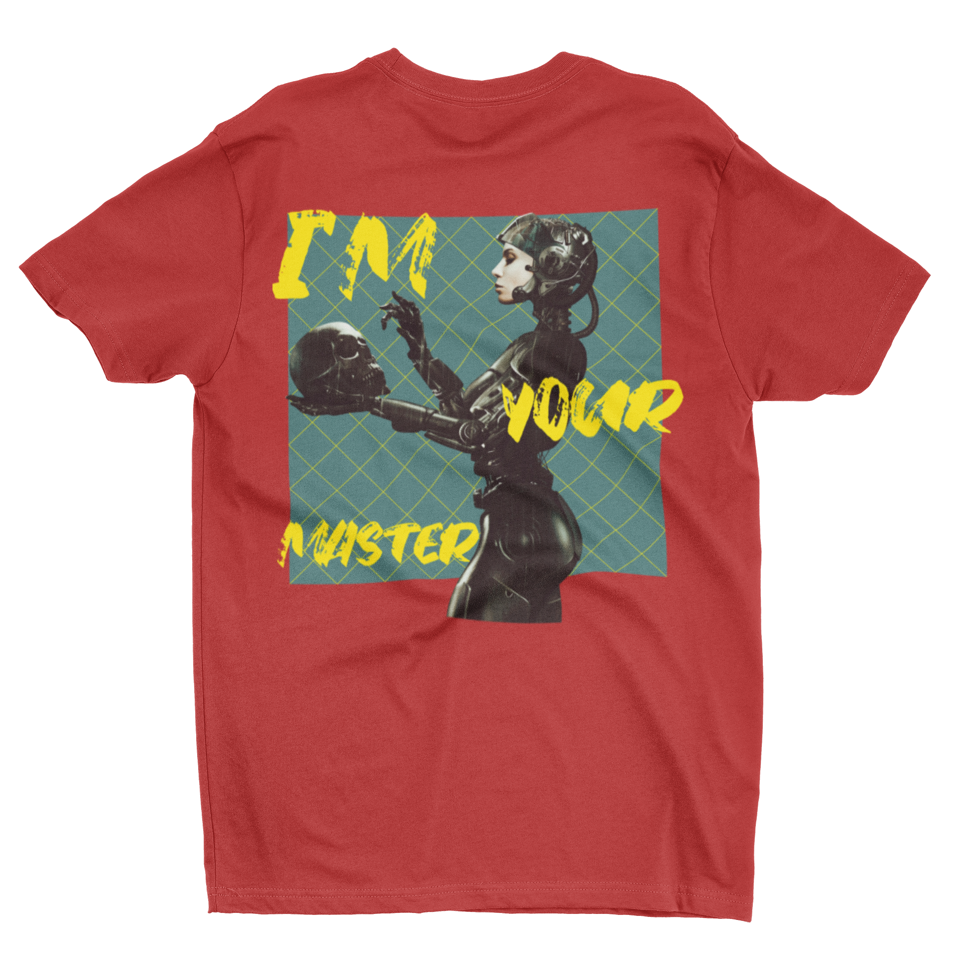 Retro Femme Fatale 'I’m Your Master' Cyberpunk Robot Graphic Tee