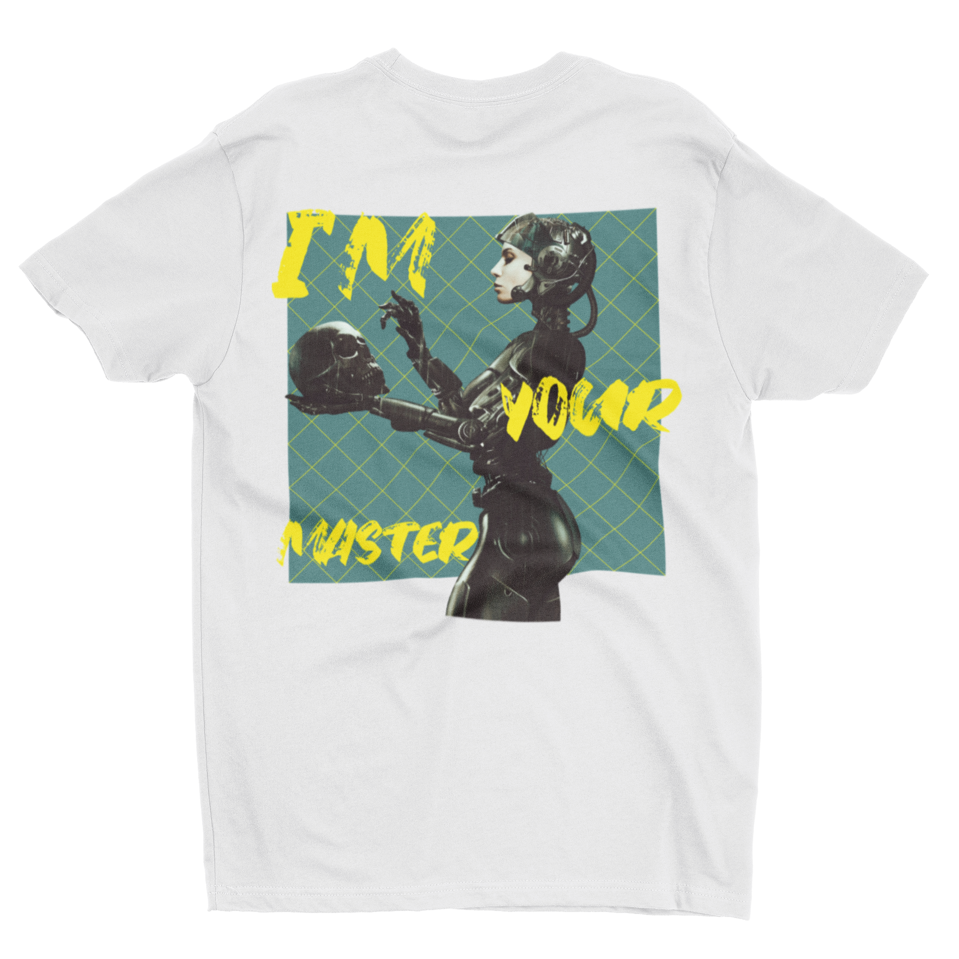 Retro Femme Fatale 'I’m Your Master' Cyberpunk Robot Graphic Tee