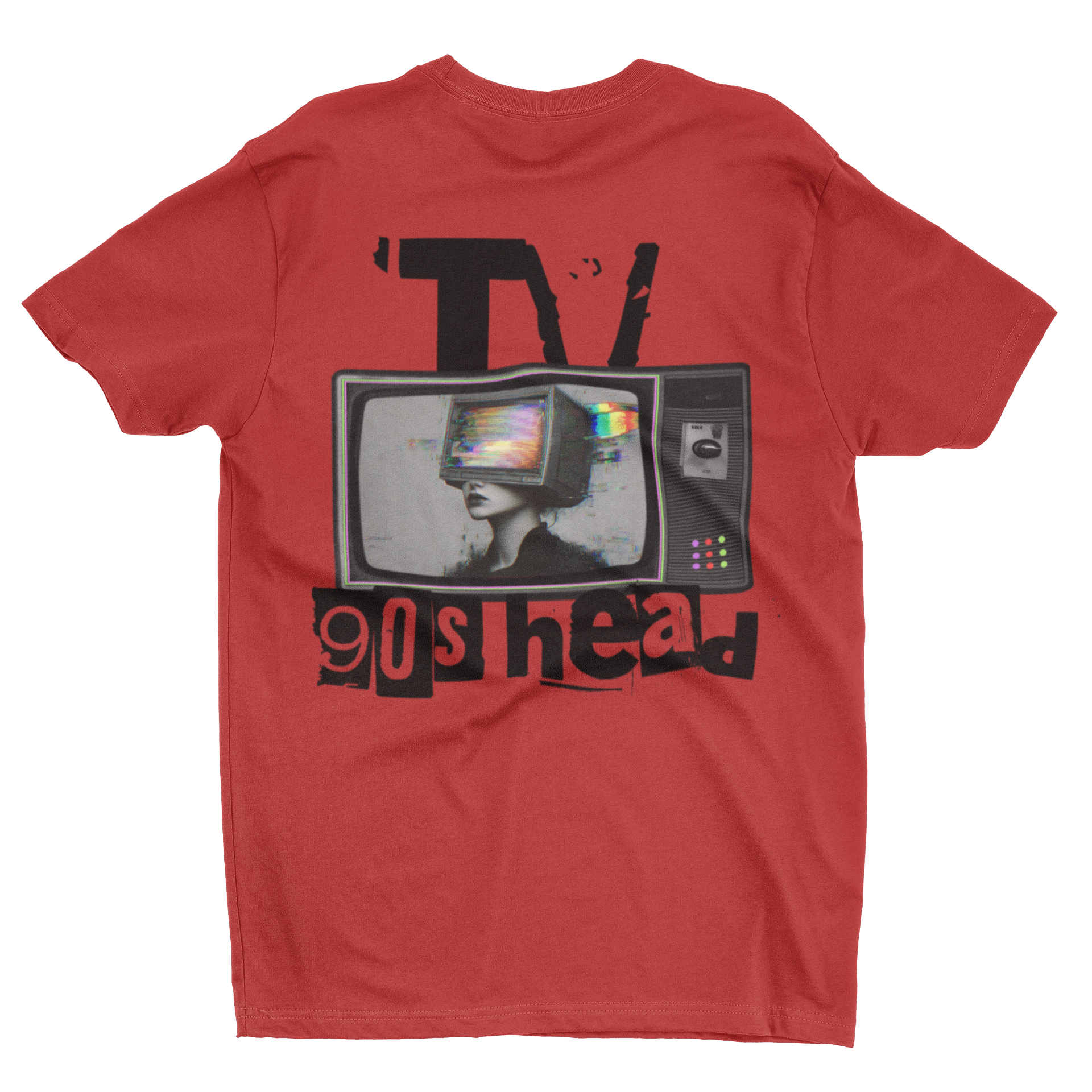 90s Head TV Graphic T-Shirt | Retro Vintage Television Tee