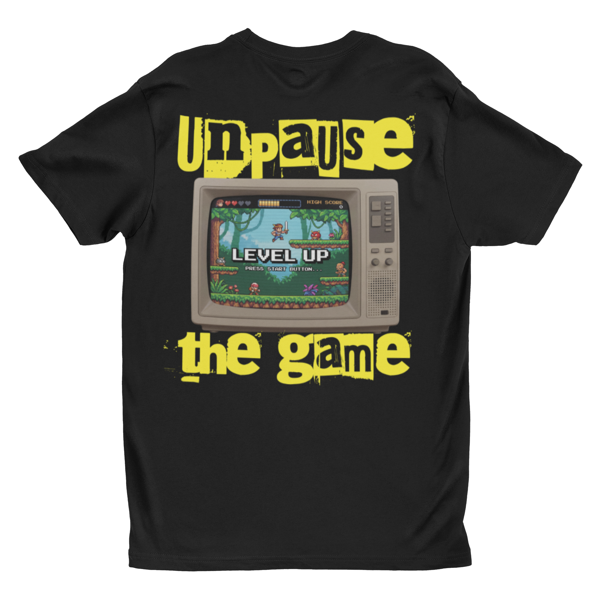 Unpause the Game Retro Gamer T-Shirt | 'Level Up' Vintage Console Tee