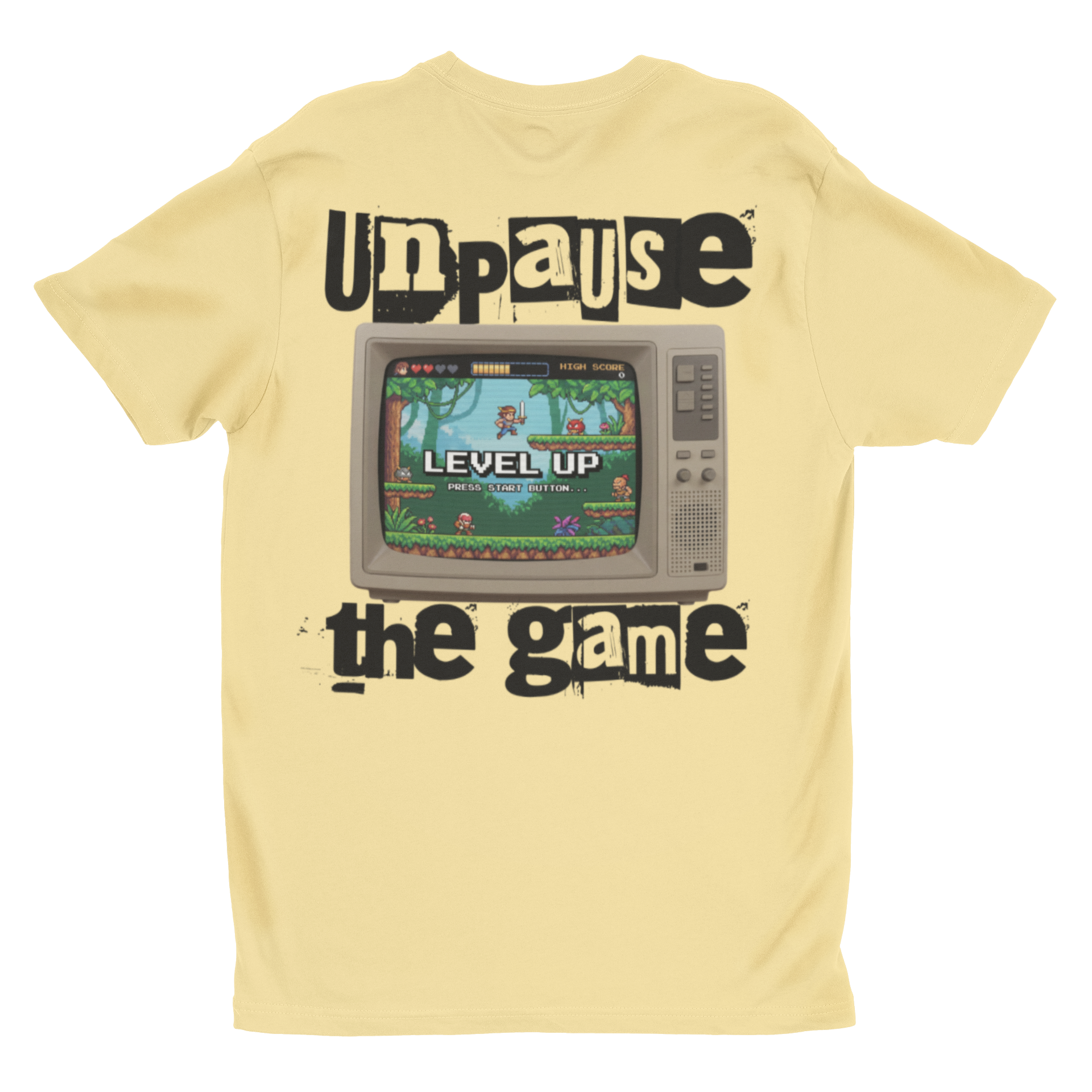 Unpause the Game Retro Gamer T-Shirt | 'Level Up' Vintage Console Tee