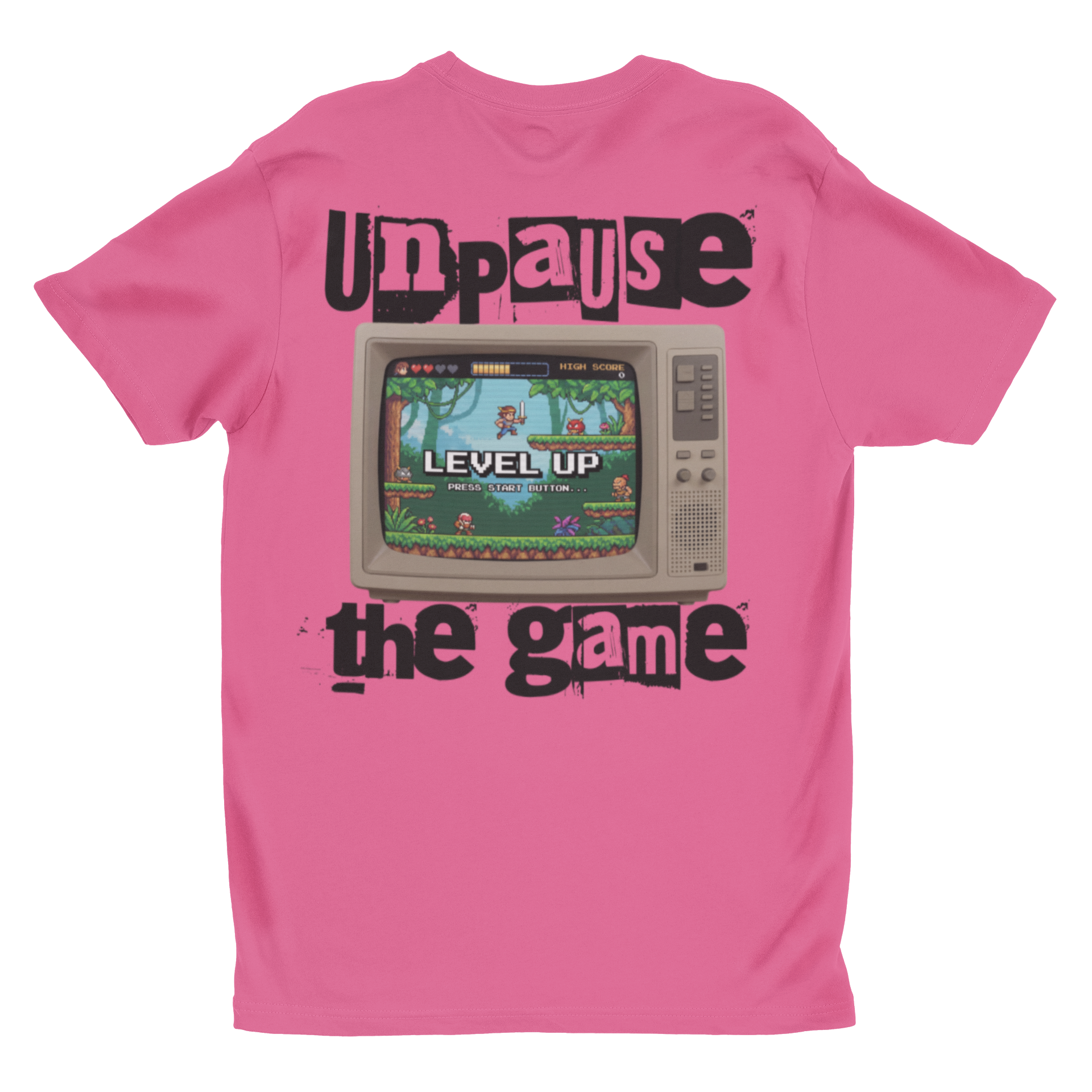 Unpause the Game Retro Gamer T-Shirt | 'Level Up' Vintage Console Tee