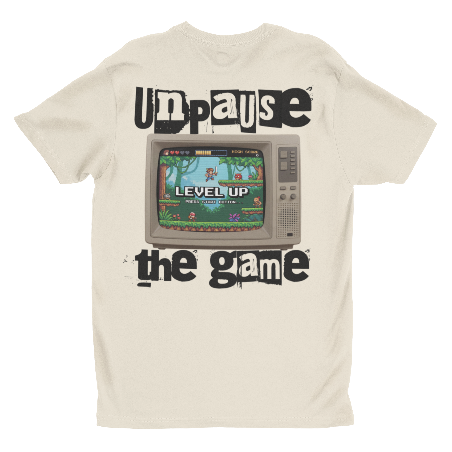 Unpause the Game Retro Gamer T-Shirt | 'Level Up' Vintage Console Tee
