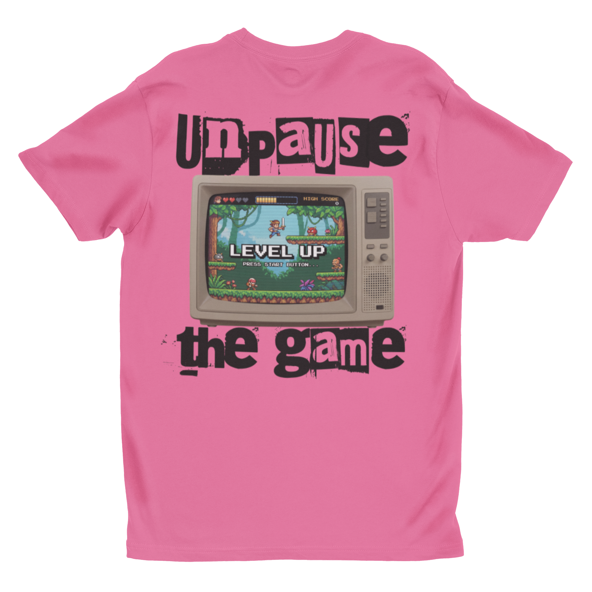 Unpause the Game Retro Gamer T-Shirt | 'Level Up' Vintage Console Tee