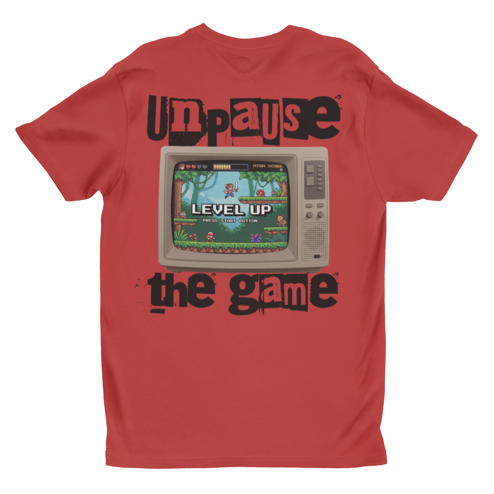 Unpause the Game Retro Gamer T-Shirt | 'Level Up' Vintage Console Tee