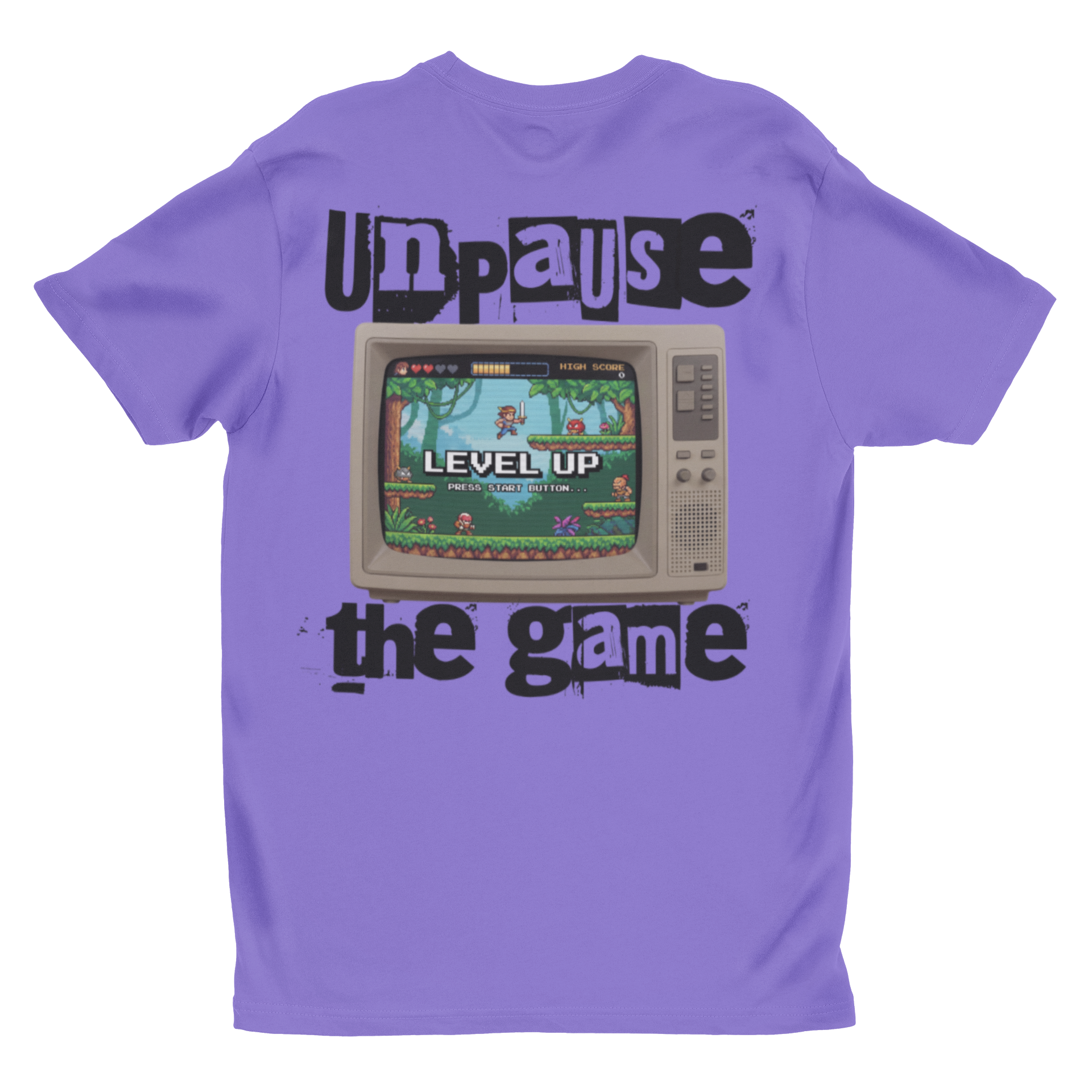 Unpause the Game Retro Gamer T-Shirt | 'Level Up' Vintage Console Tee