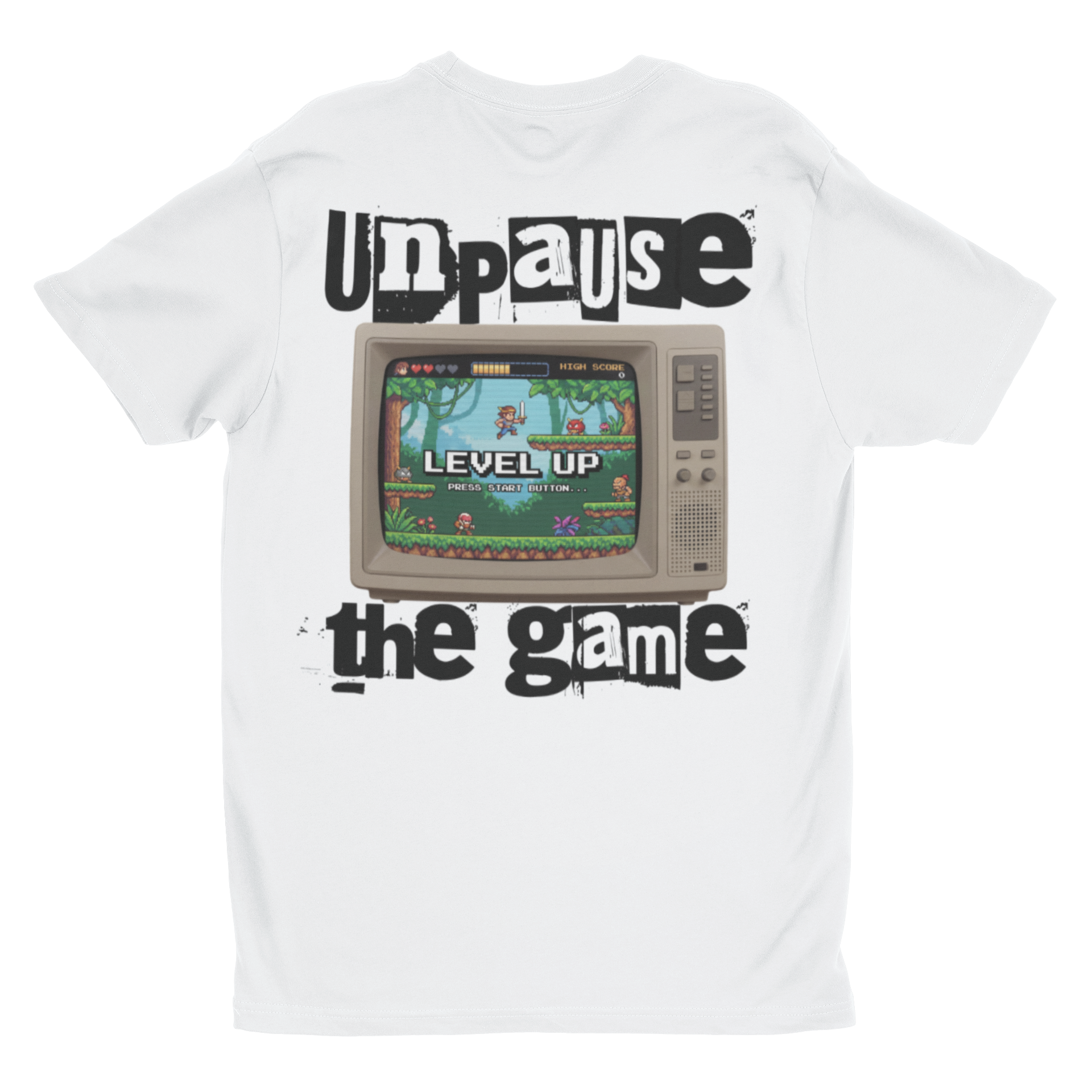 Unpause the Game Retro Gamer T-Shirt | 'Level Up' Vintage Console Tee