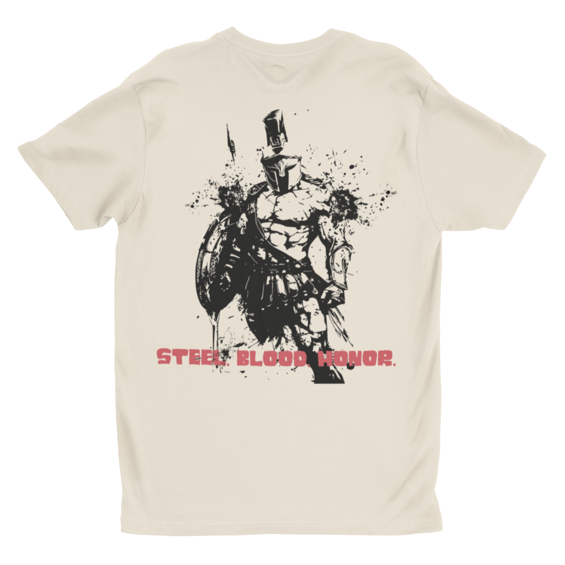 'Steel. Blood. Honor.' Warrior Graphic T-Shirt | Spartan Gladiator Unisex Tee