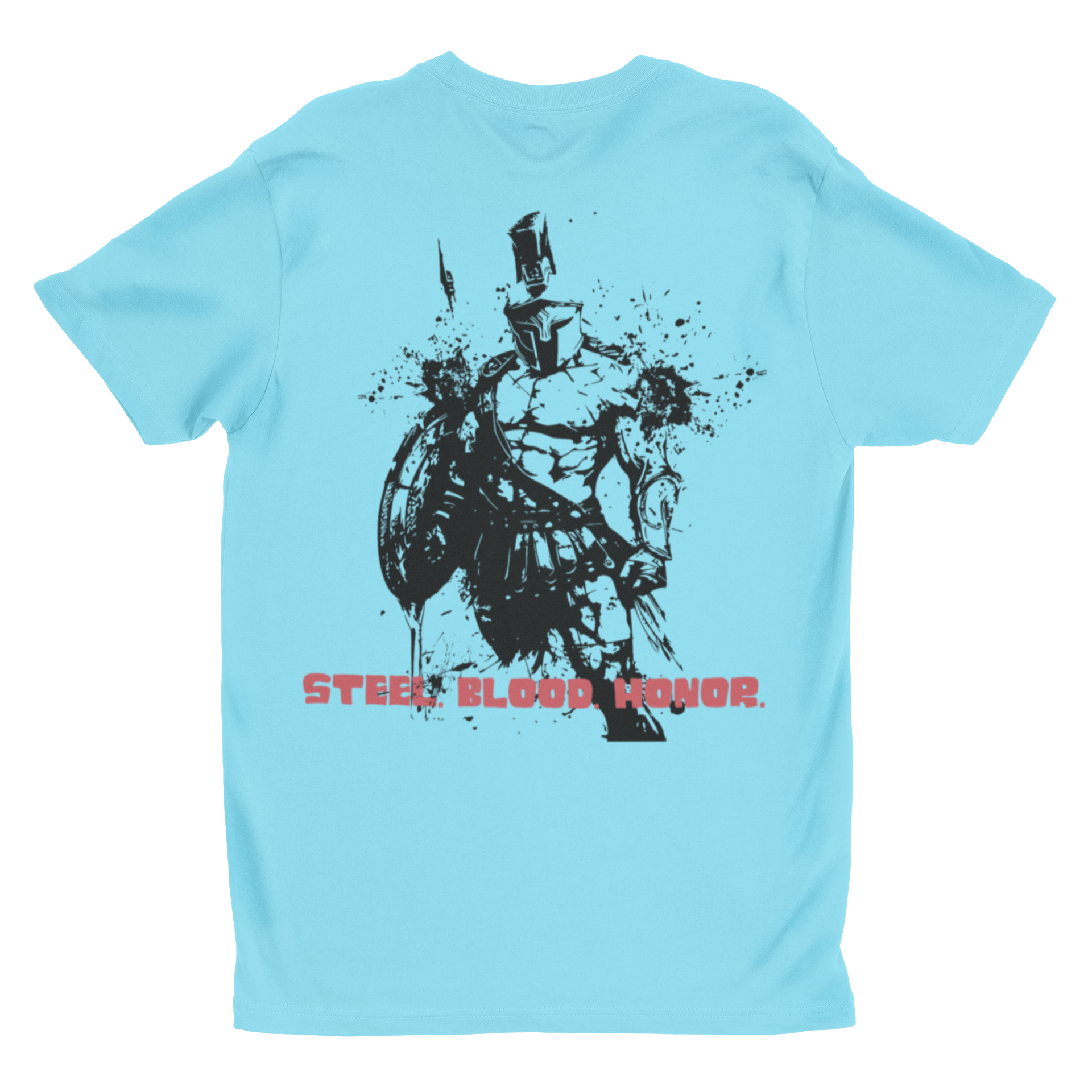 'Steel. Blood. Honor.' Warrior Graphic T-Shirt | Spartan Gladiator Unisex Tee