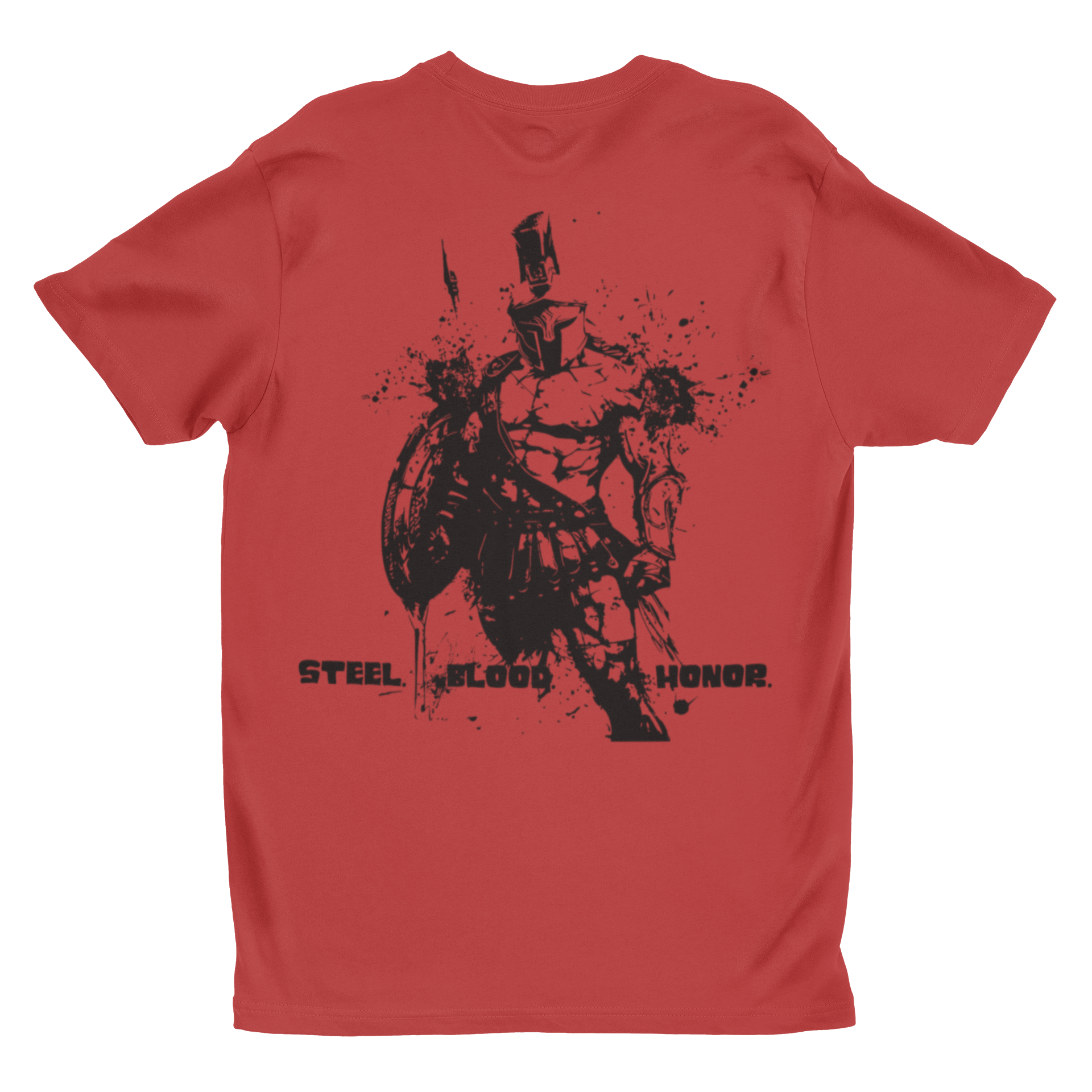 'Steel. Blood. Honor.' Warrior Graphic T-Shirt | Spartan Gladiator Unisex Tee