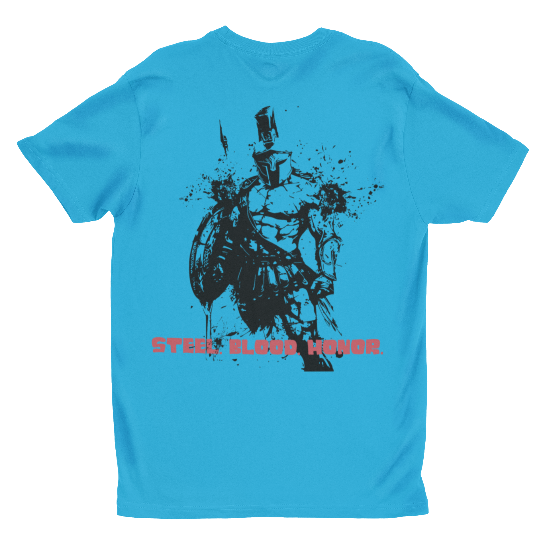 'Steel. Blood. Honor.' Warrior Graphic T-Shirt | Spartan Gladiator Unisex Tee