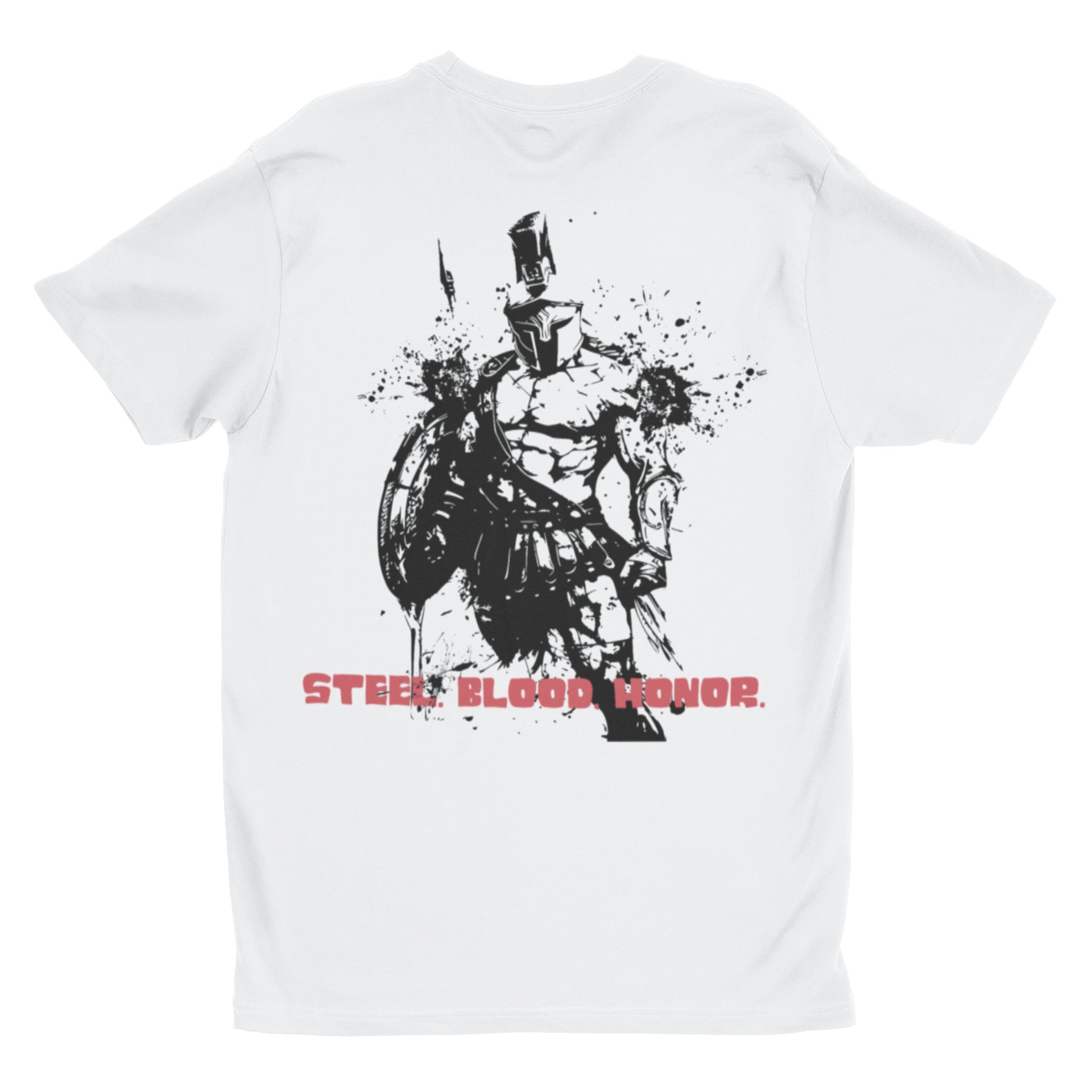 'Steel. Blood. Honor.' Warrior Graphic T-Shirt | Spartan Gladiator Unisex Tee