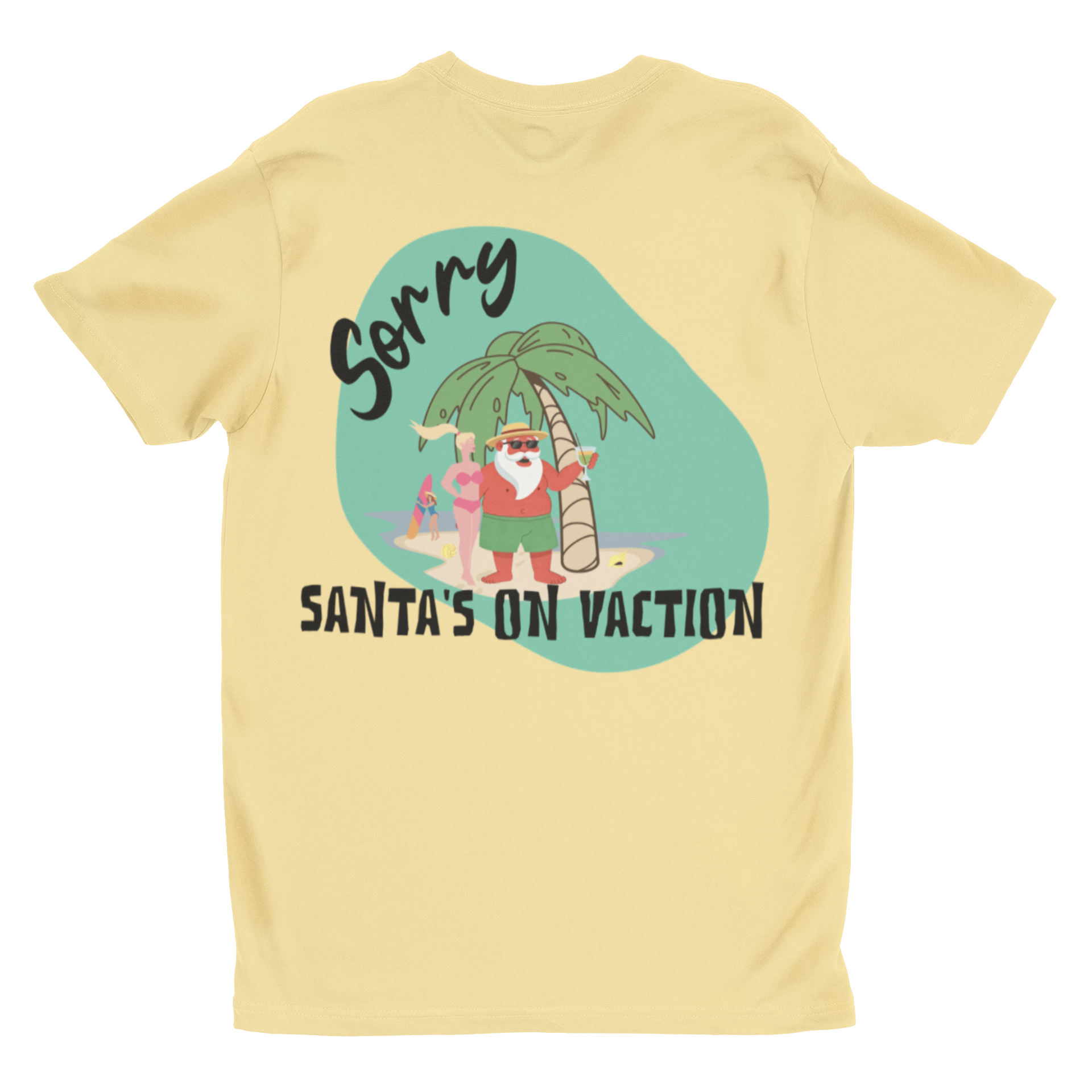 Funny Summer Santa Shirt | Vacation Christmas Tee