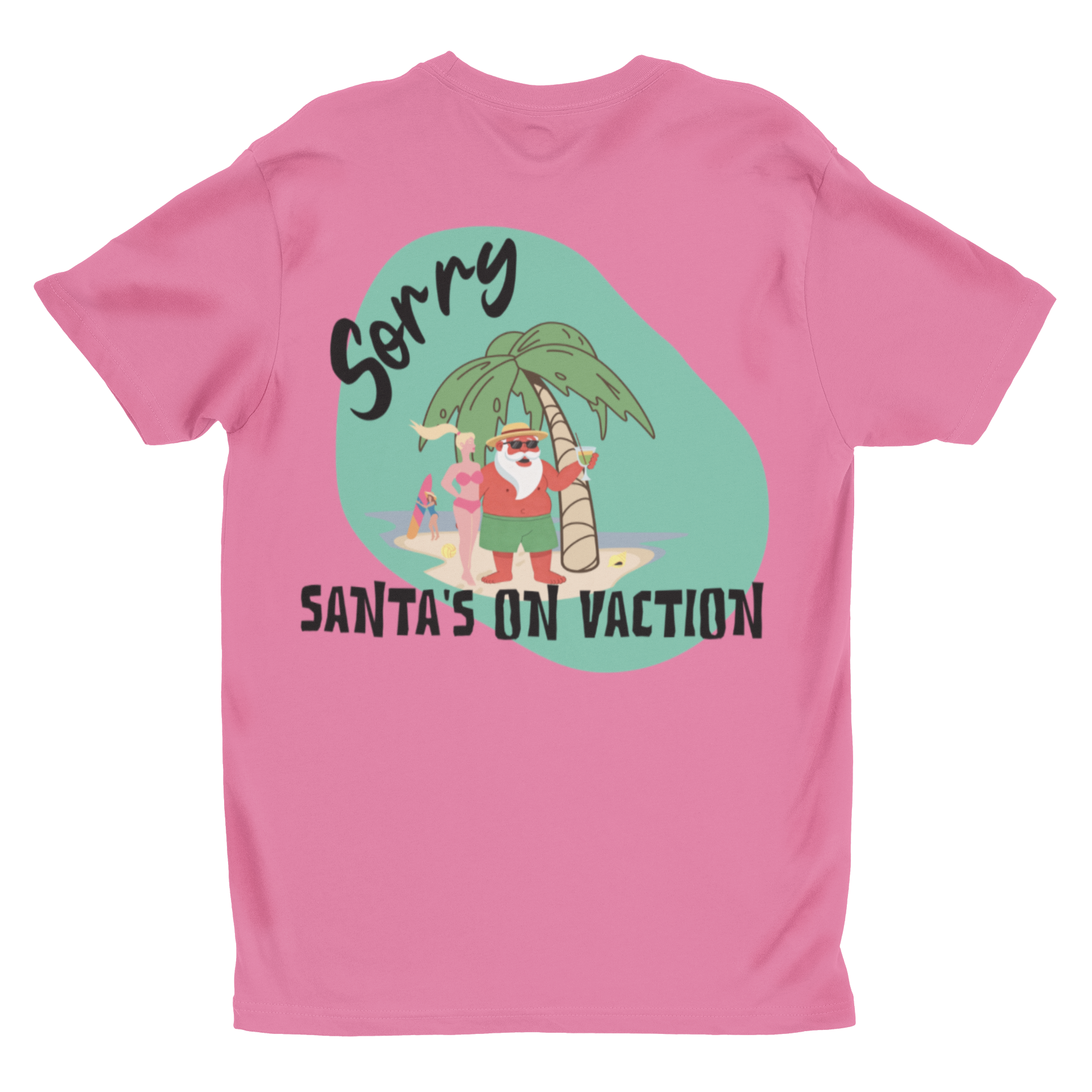 Funny Summer Santa Shirt | Vacation Christmas Tee
