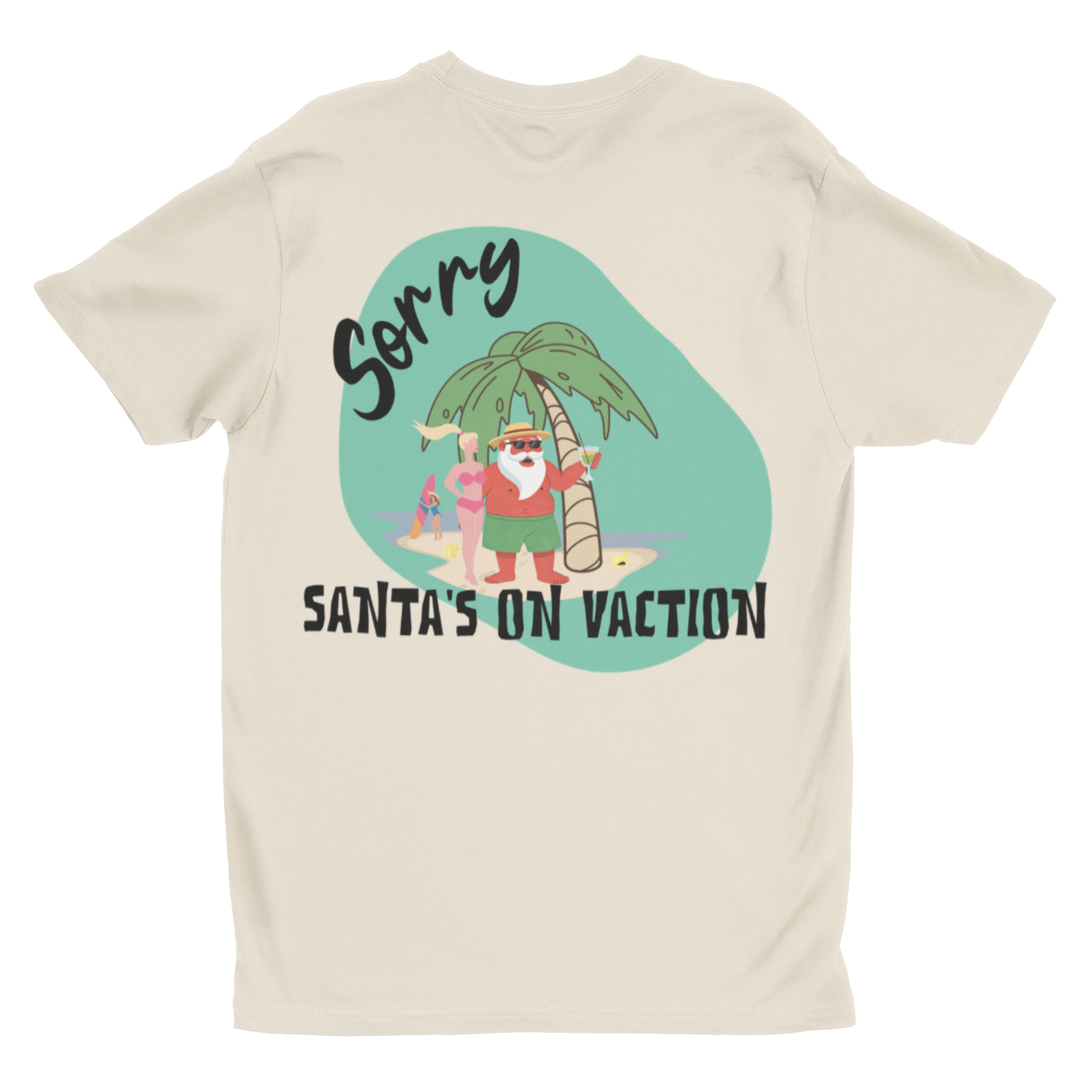 Funny Summer Santa Shirt | Vacation Christmas Tee