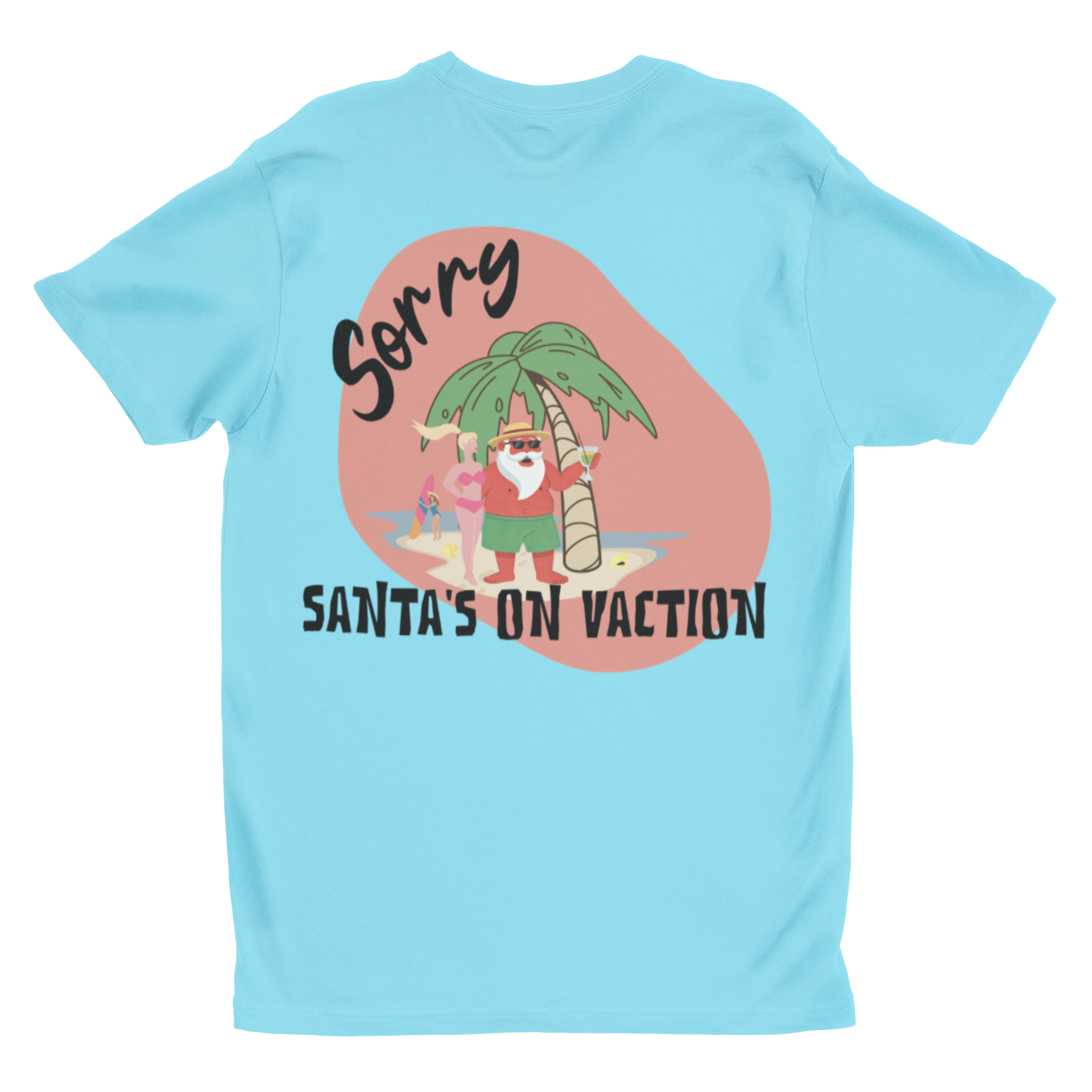 Funny Summer Santa Shirt | Vacation Christmas Tee