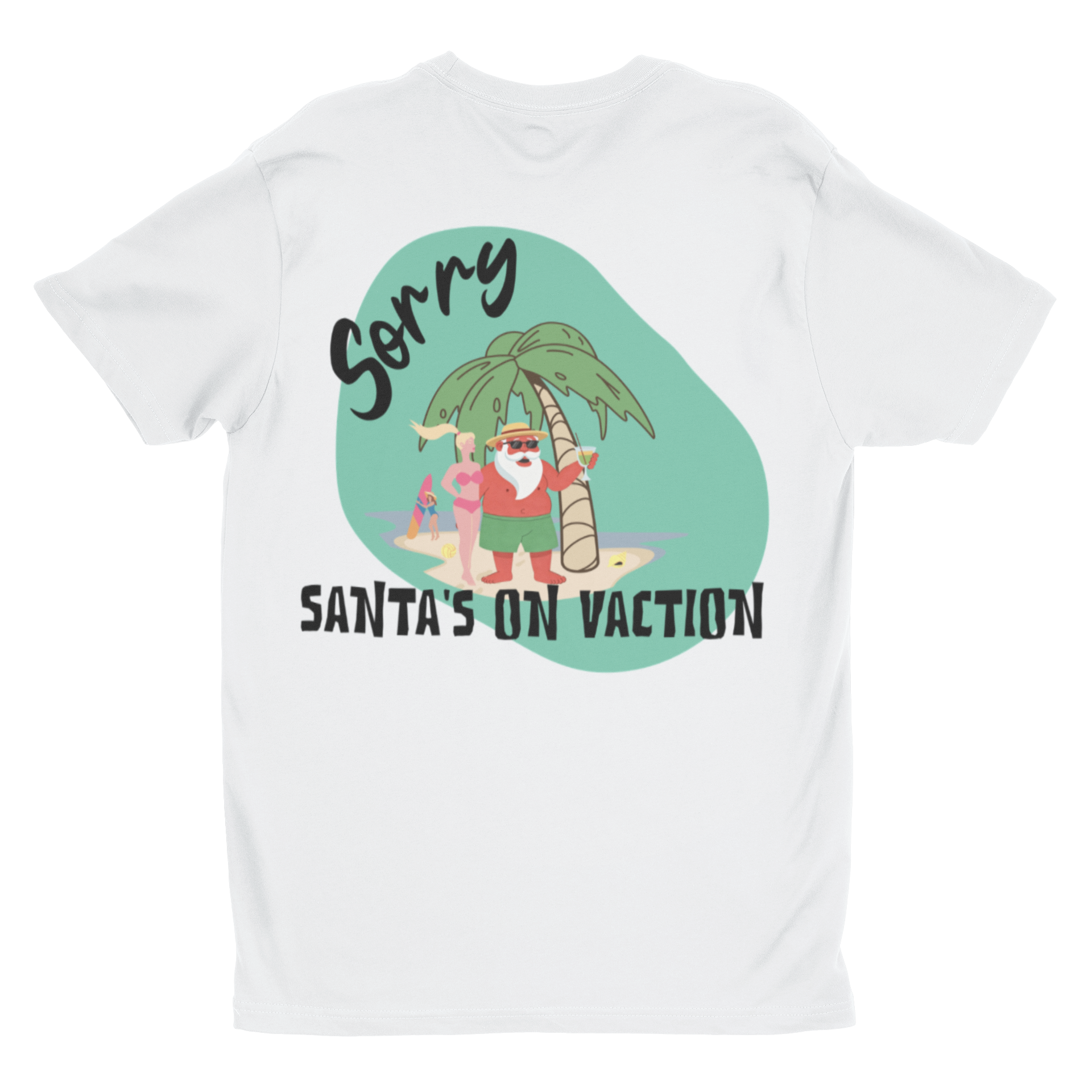 Funny Summer Santa Shirt | Vacation Christmas Tee