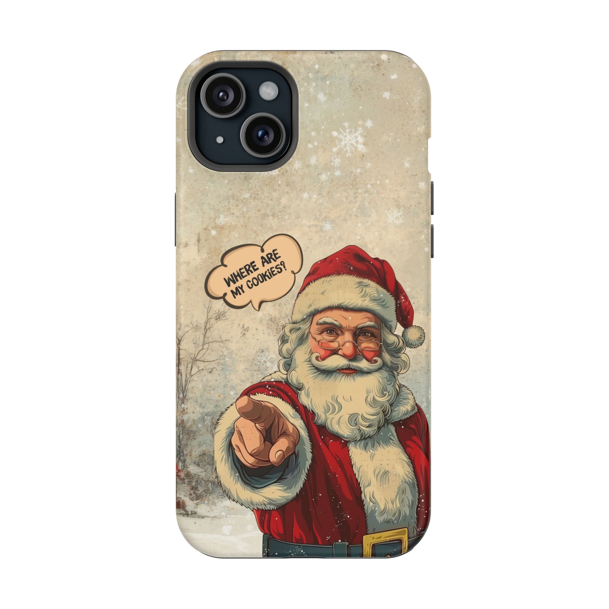 Funny Santa iPhone Case | “Where Are My Cookies?” Christmas Phone Case for iPhone