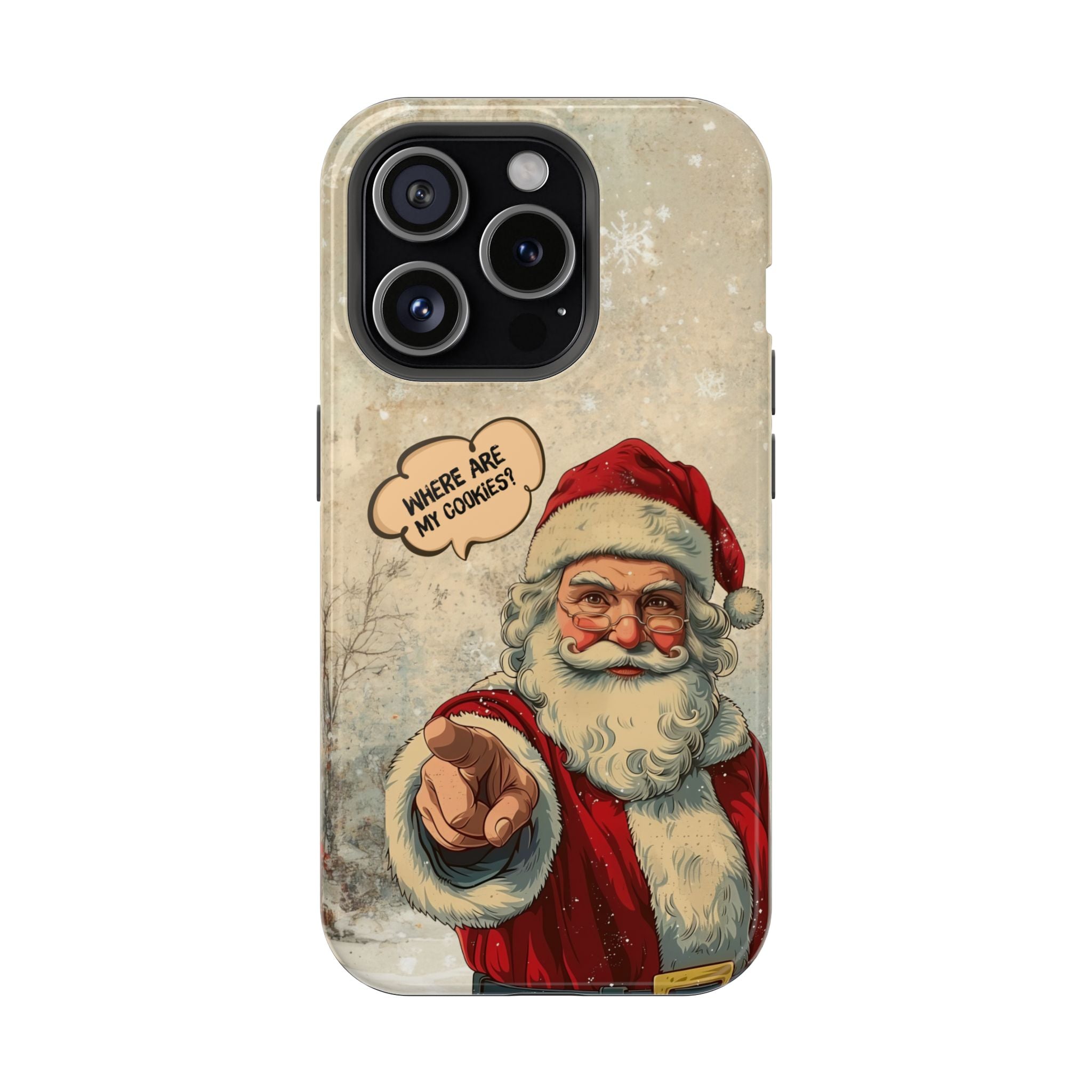 Funny Santa iPhone Case | “Where Are My Cookies?” Christmas Phone Case for iPhone