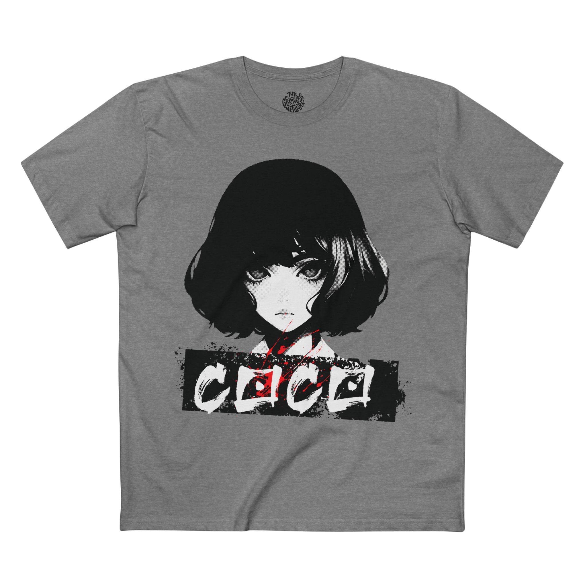 "COCO" Women’s Anime Graphic Tee – Bold Black & White Manga Street Style Shirt