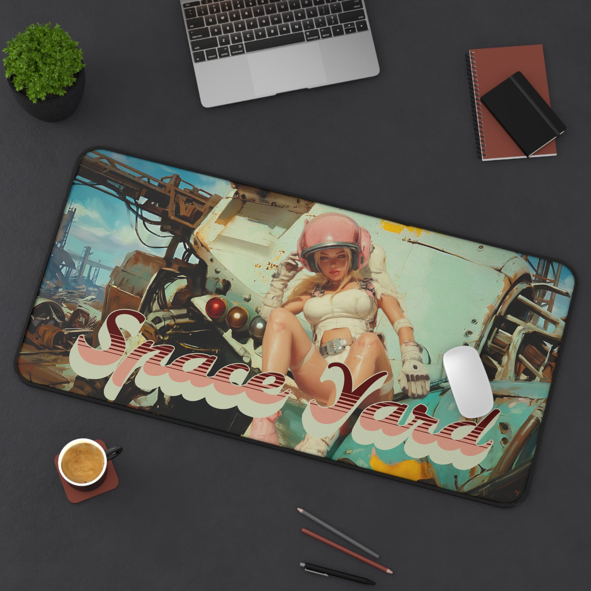 "Space Yard" Retro Pinup Mouse Pad