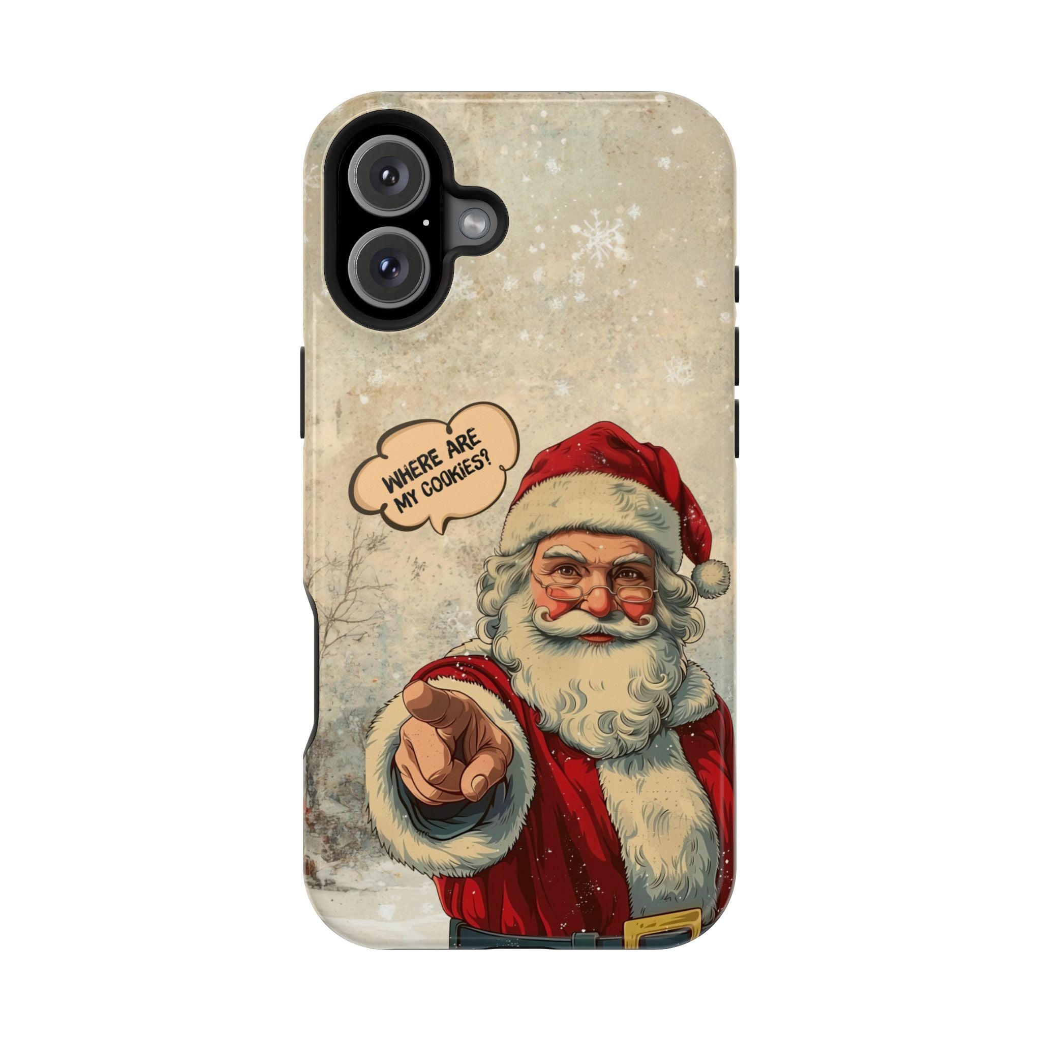 Funny Santa iPhone Case | “Where Are My Cookies?” Christmas Phone Case for iPhone