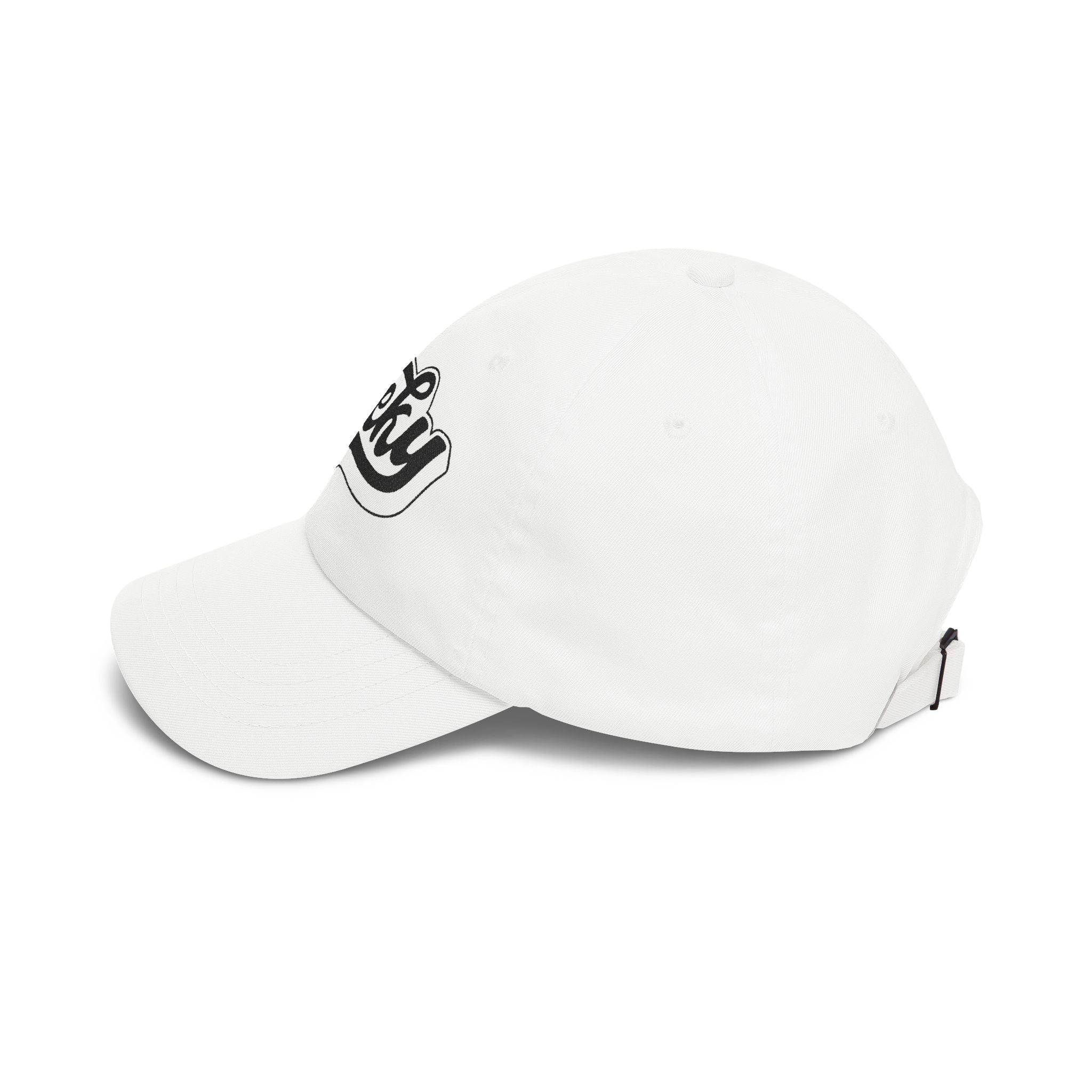 "Geeky" Embroidered Baseball Cap | Black Thread Dad Cap