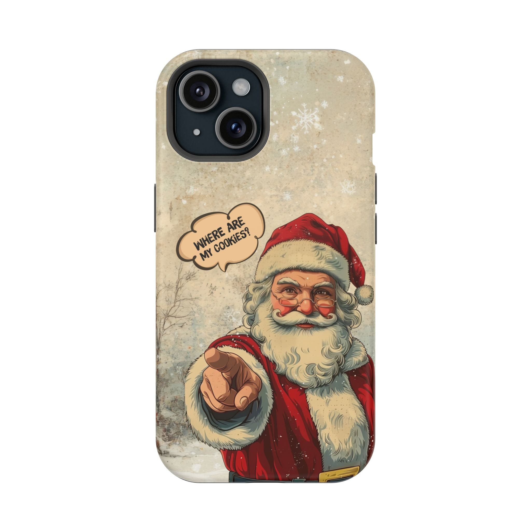 Funny Santa iPhone Case | “Where Are My Cookies?” Christmas Phone Case for iPhone