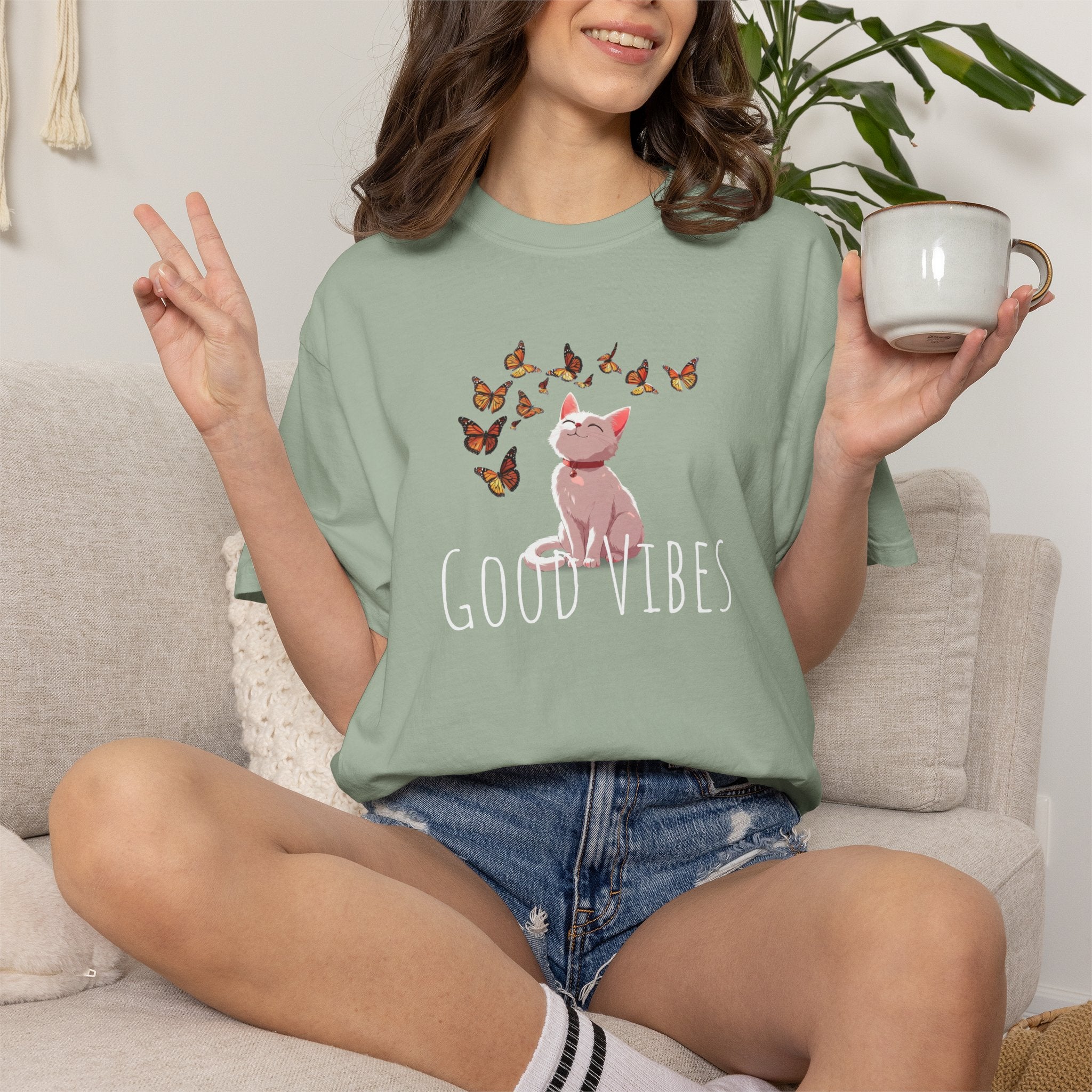 Good Vibes Summer Vacation Shirt for Women | Cute Beach Graphic Tee