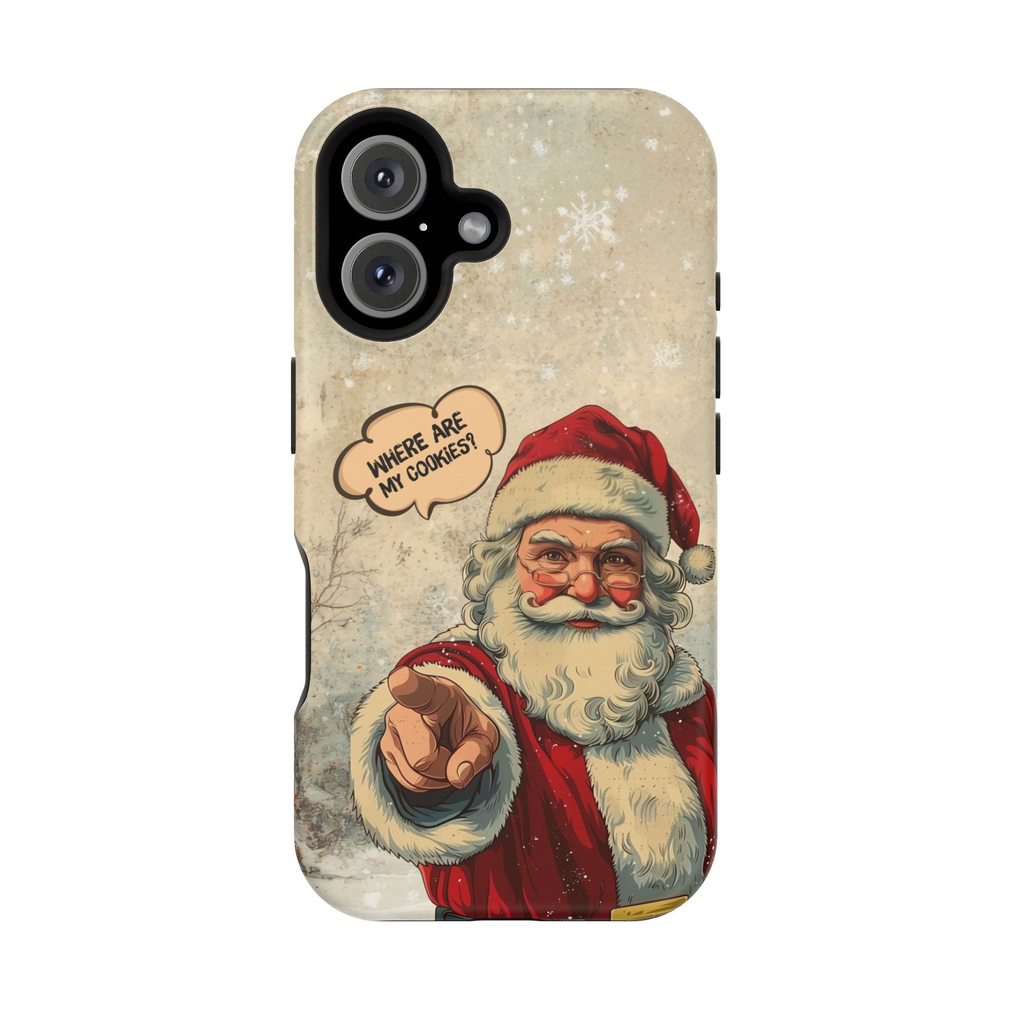 Funny Santa iPhone Case | “Where Are My Cookies?” Christmas Phone Case for iPhone