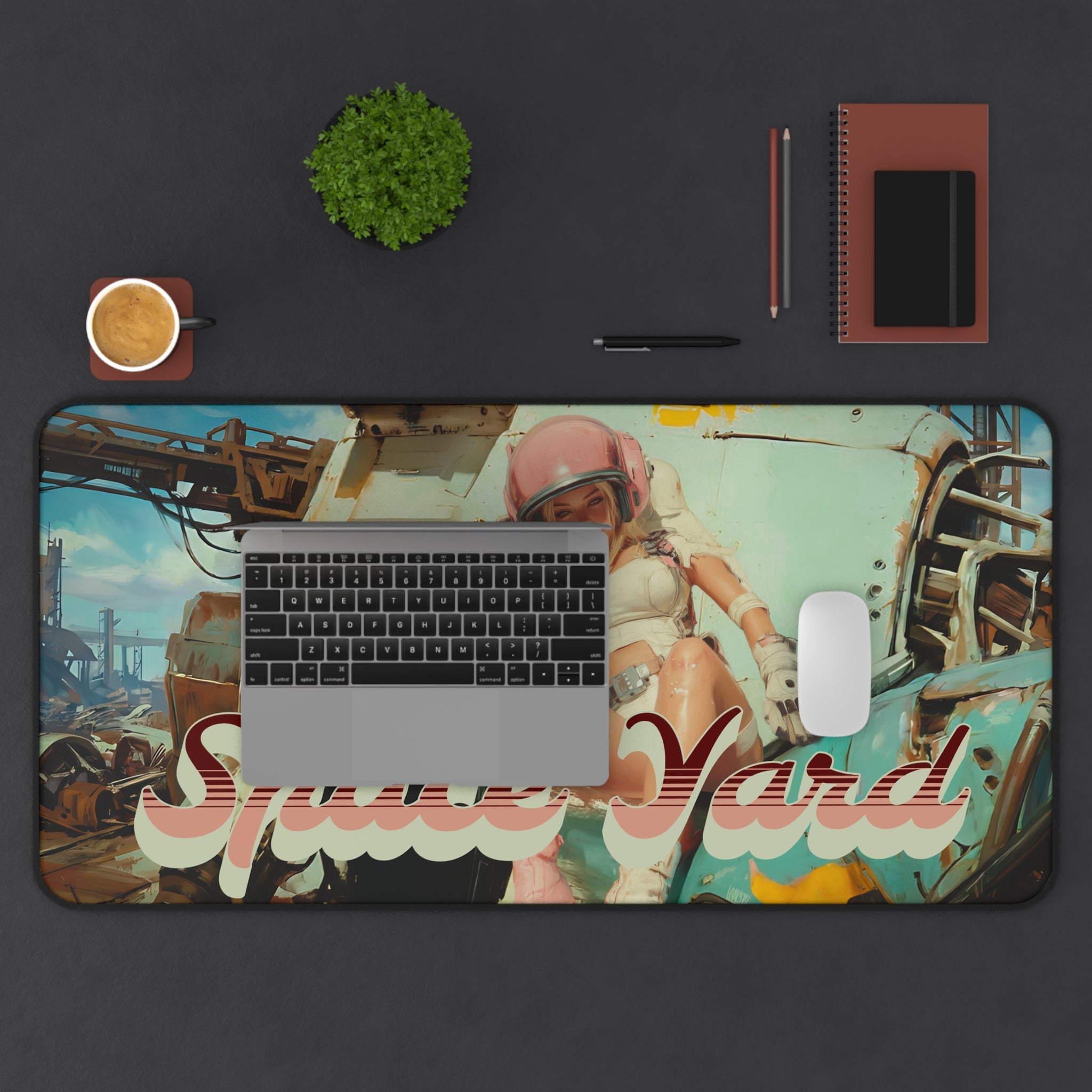 "Space Yard" Retro Pinup Mouse Pad