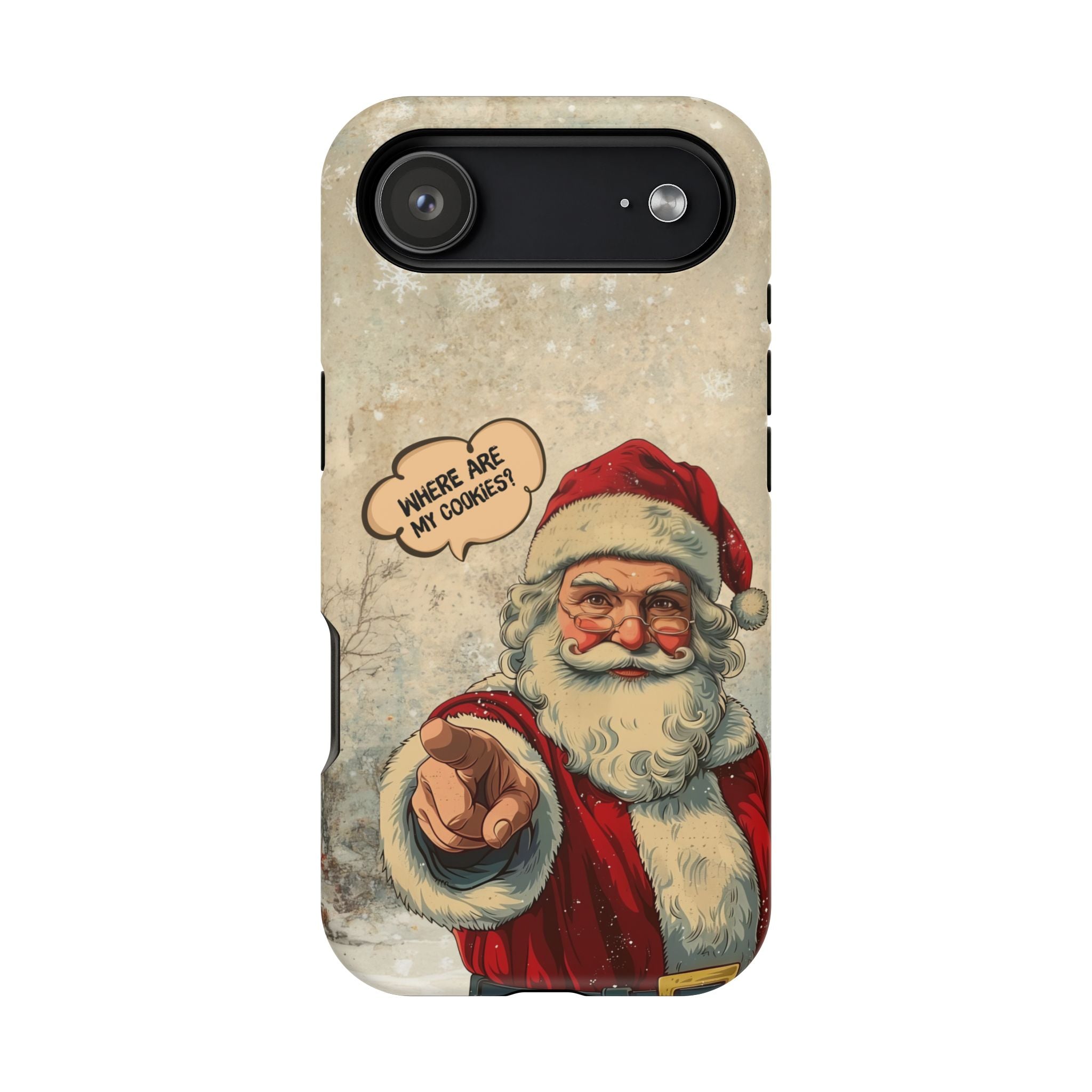 Funny Santa iPhone Case | “Where Are My Cookies?” Christmas Phone Case for iPhone