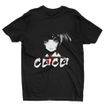 "COCO" Women’s Anime Graphic Tee – Bold Black & White Manga Street Style Shirt