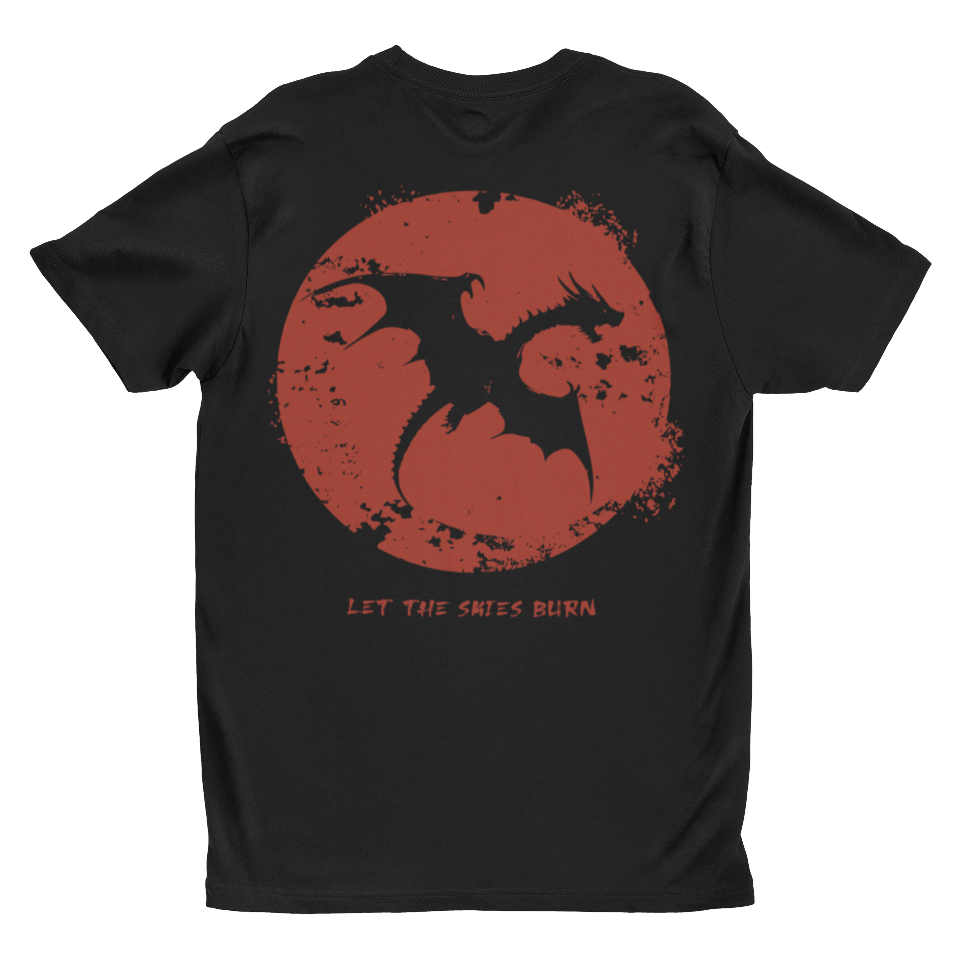 'Let The Skies Burn' | Dragon Blood Moon Fantasy Graphic Tee
