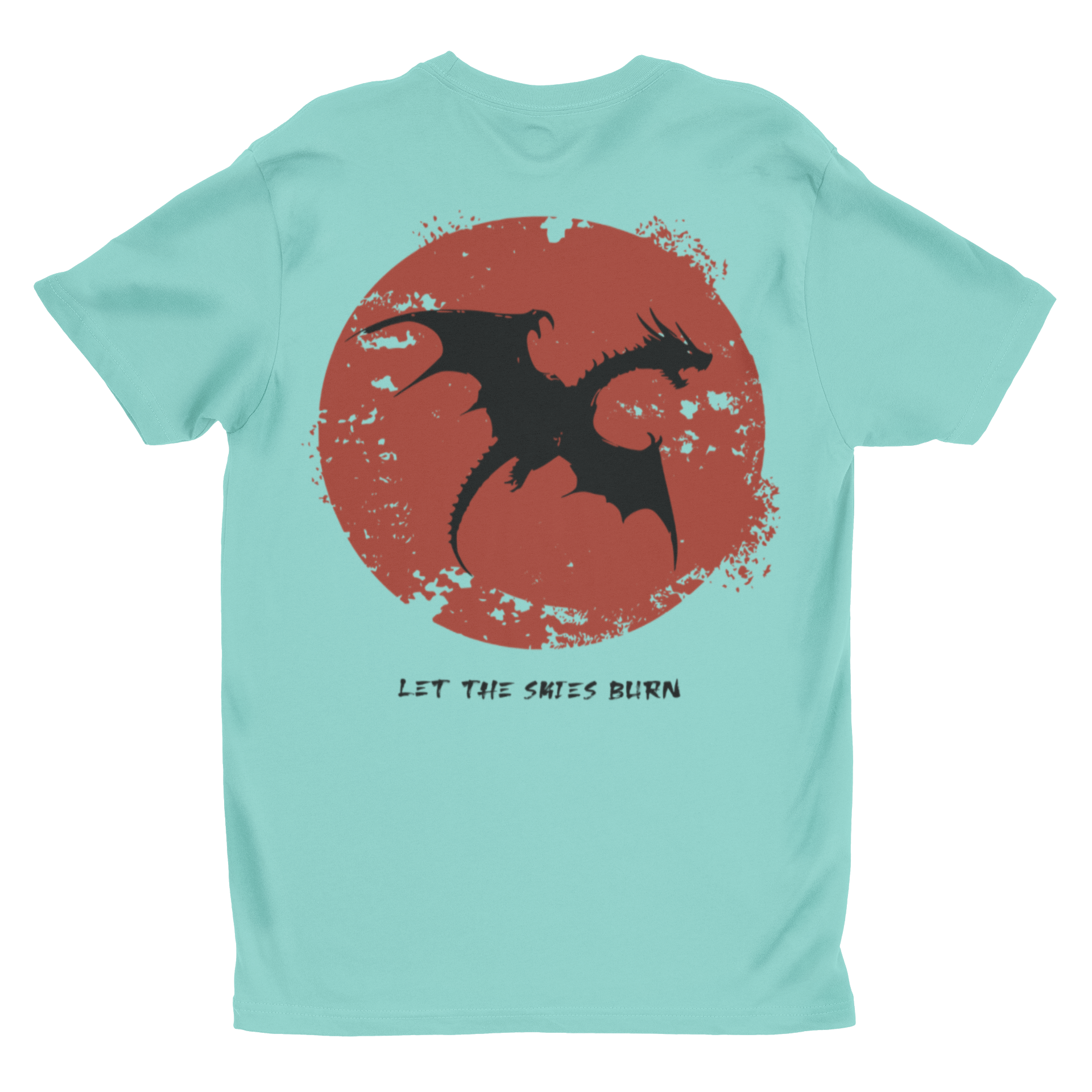 'Let The Skies Burn' | Dragon Blood Moon Fantasy Graphic Tee